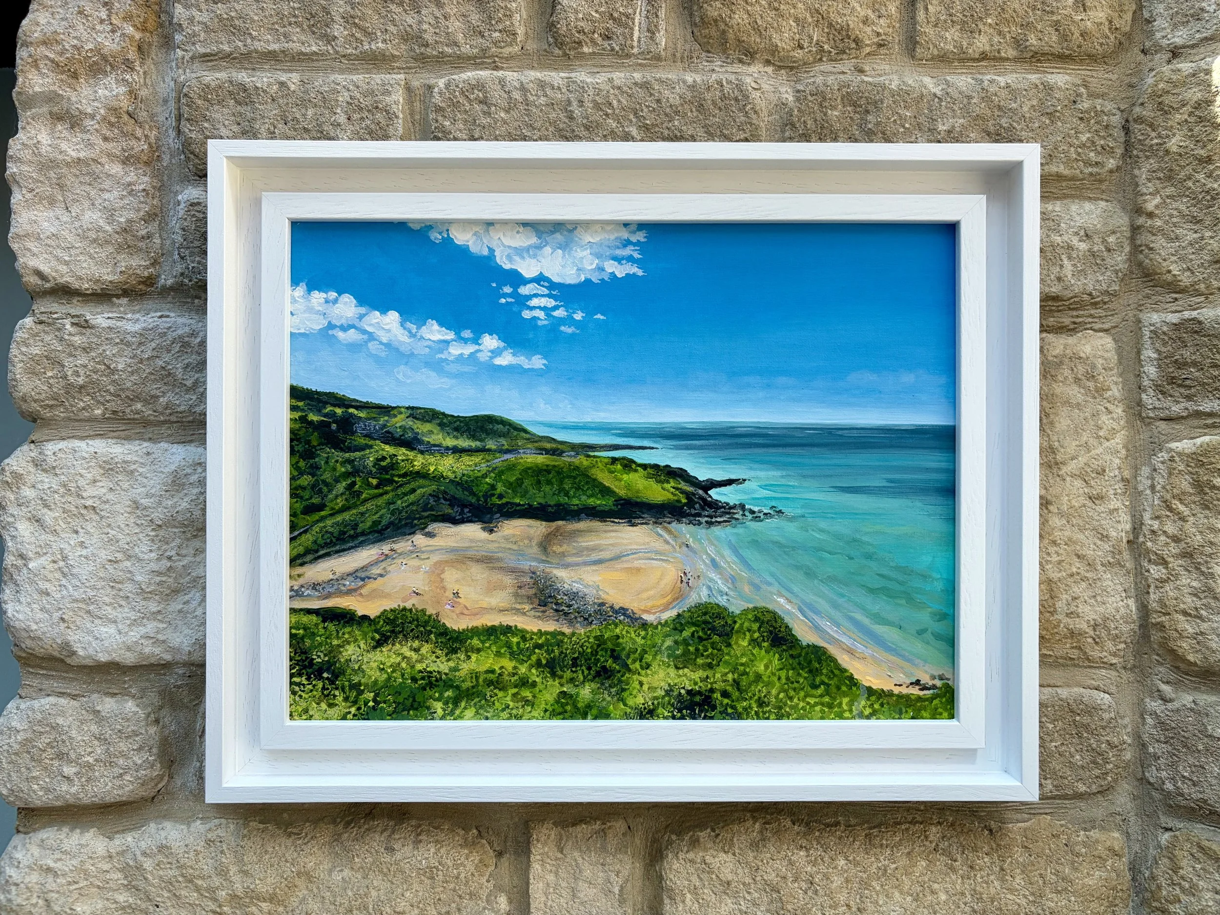 The Coast Unfolds Original Acrylic Painting