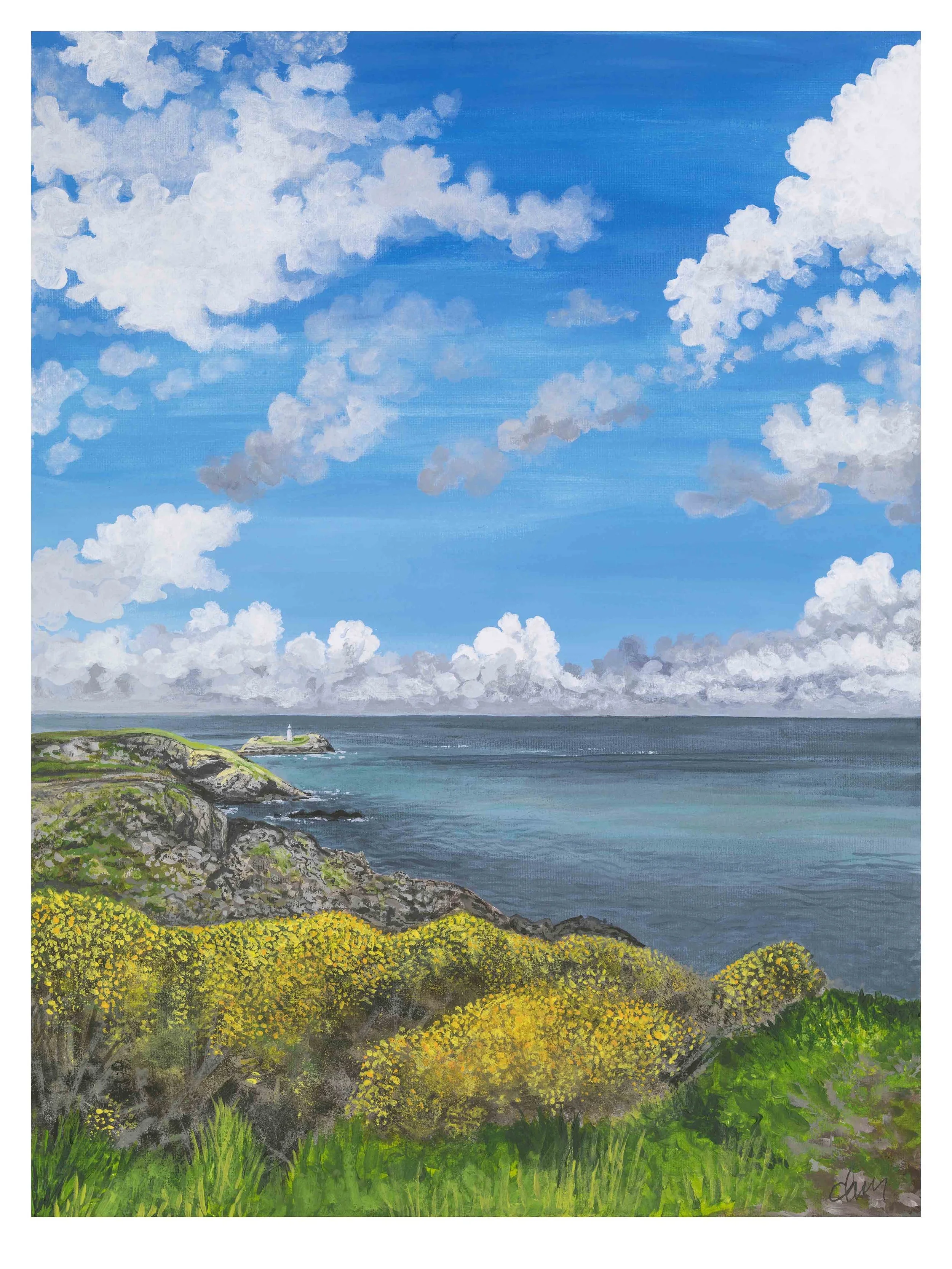 'Gorselight at Godrevy' Limited Edition Signed Giclée Print