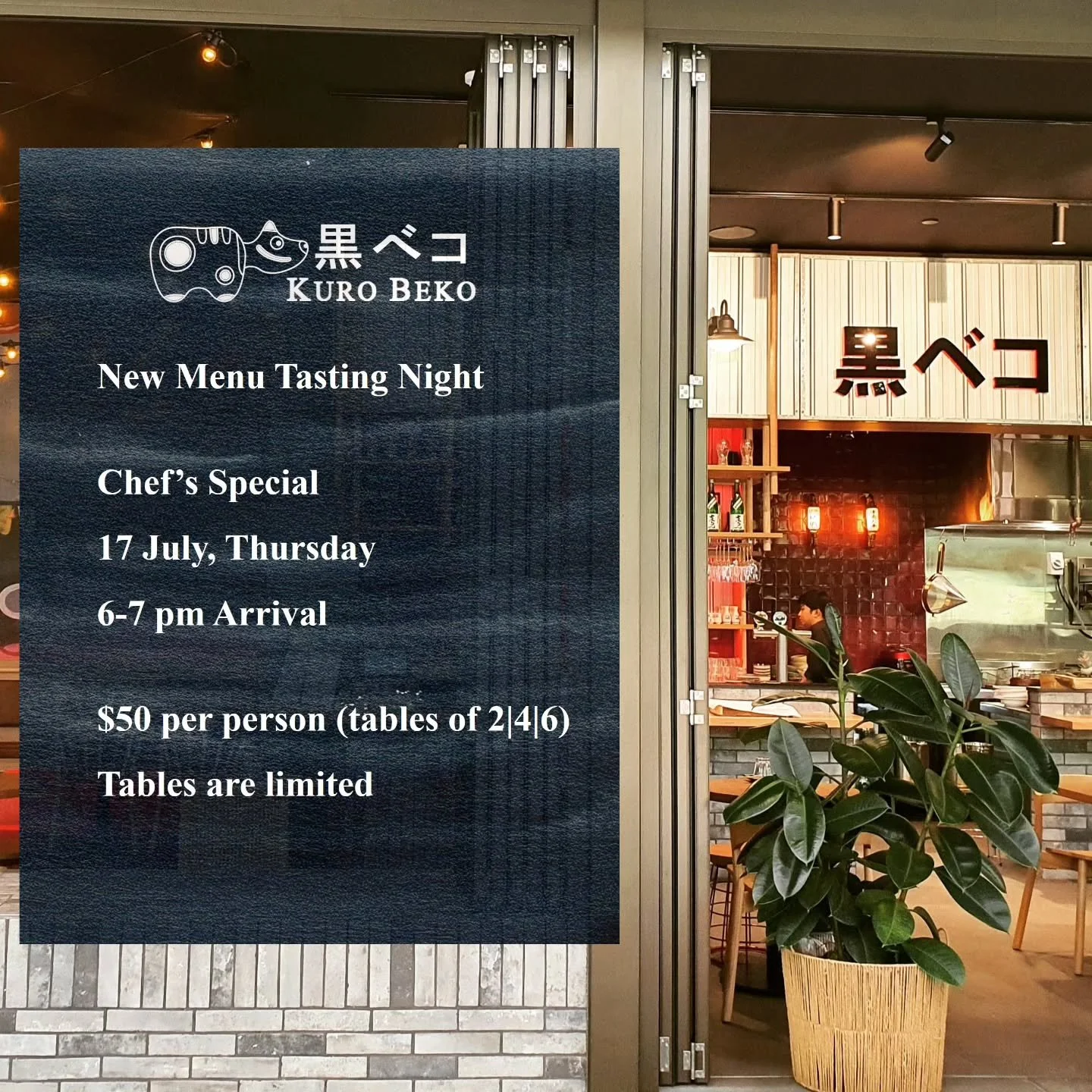 All booked out what we prepare. 

So we decide prepare more seats for the night! We&rsquo;re excited to welcome more of you, so we&rsquo;ve decided to host two sessions for our New Menu Night! ✨
Join us at either:

🕔 5:45&ndash;6:00pm arrival | unti