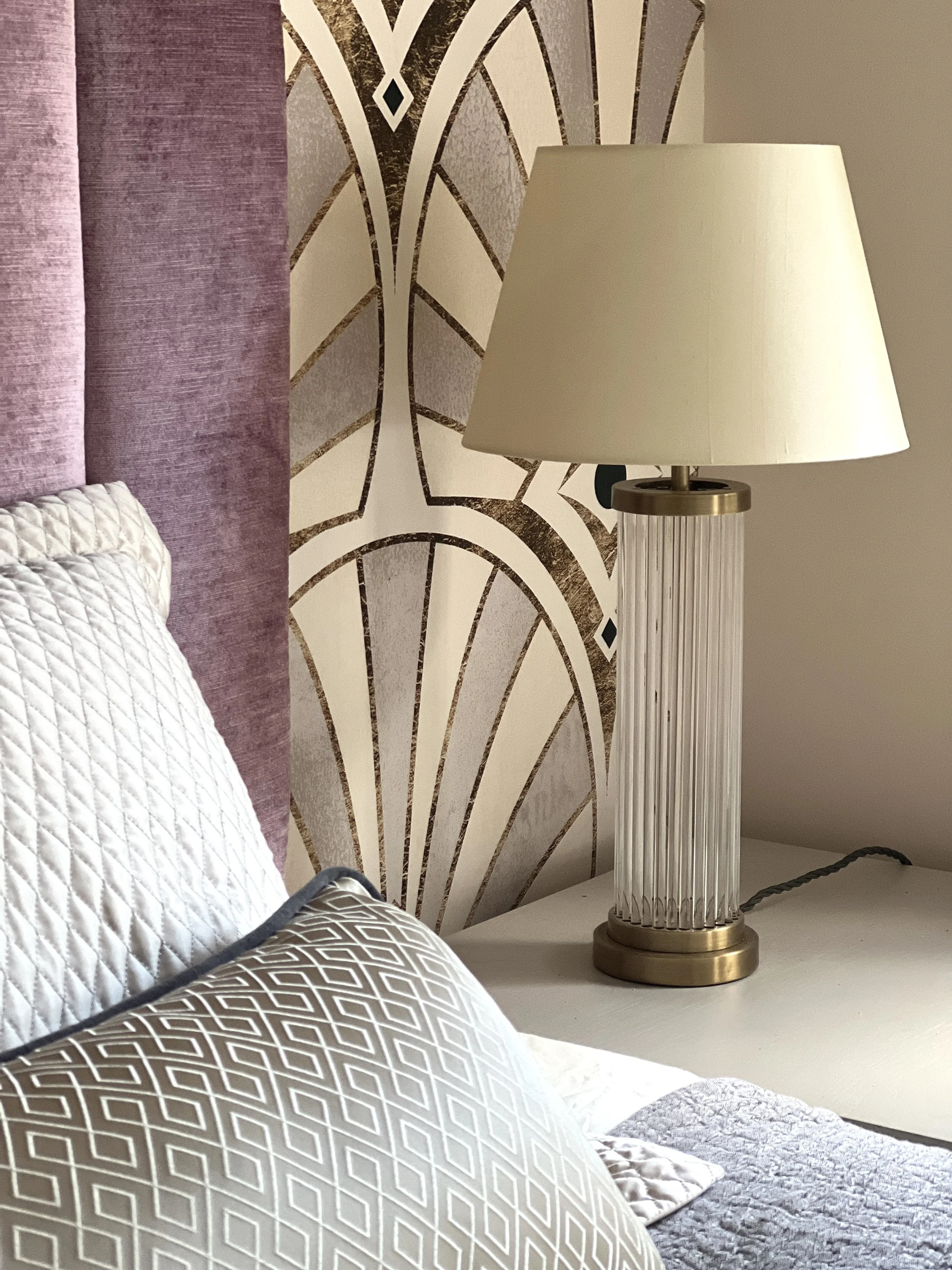 Bedroom design with luxury accessories