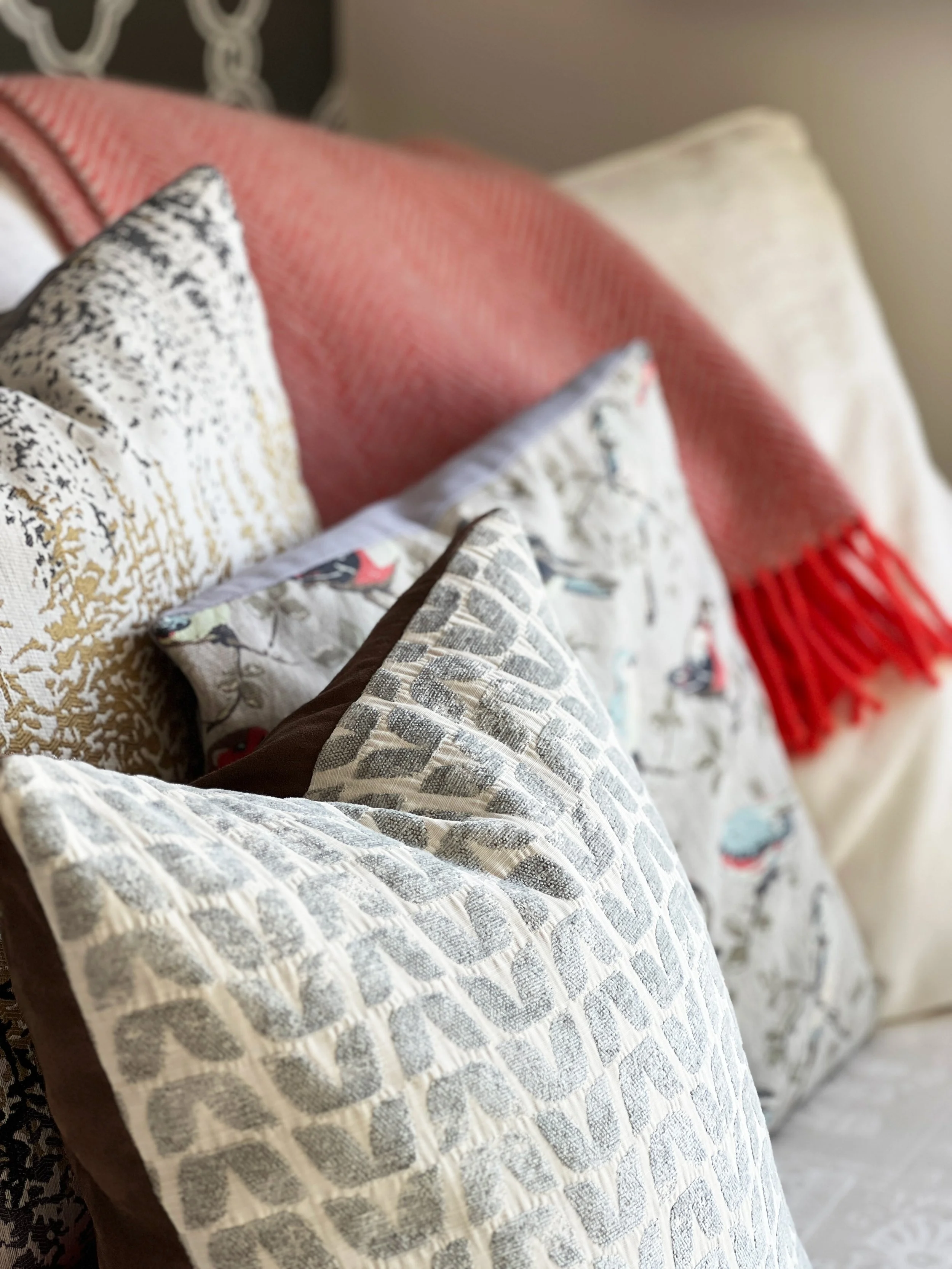 layering pattern scale and textures in interior design