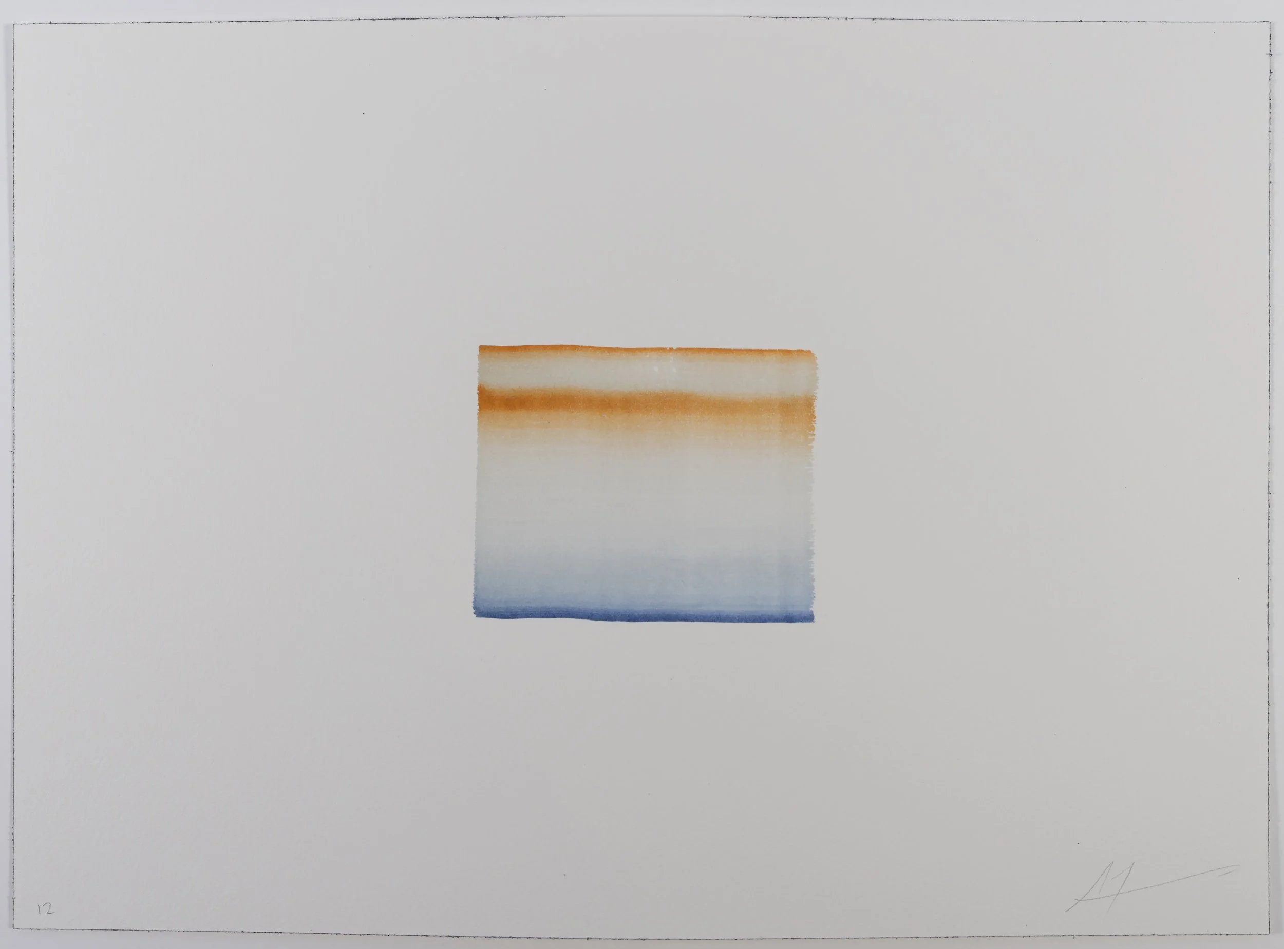 Delft Blue | Transparent Orange No. 12, 2026
Watercolour on Arches 300gsm NOT
26cm x 36cm
10 x 14 in
