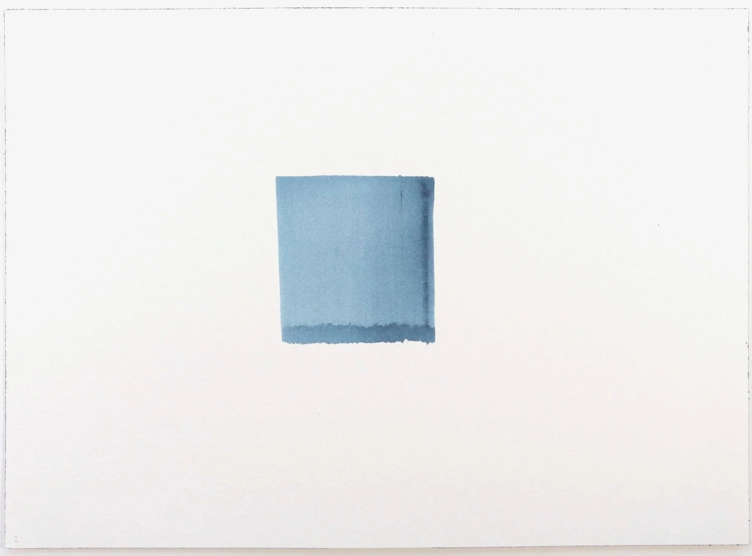 One Wash, Indigo No. 2, 2026
Watercolour on Arches 300gsm NOT
26 x 36 cm
10 x 14 in