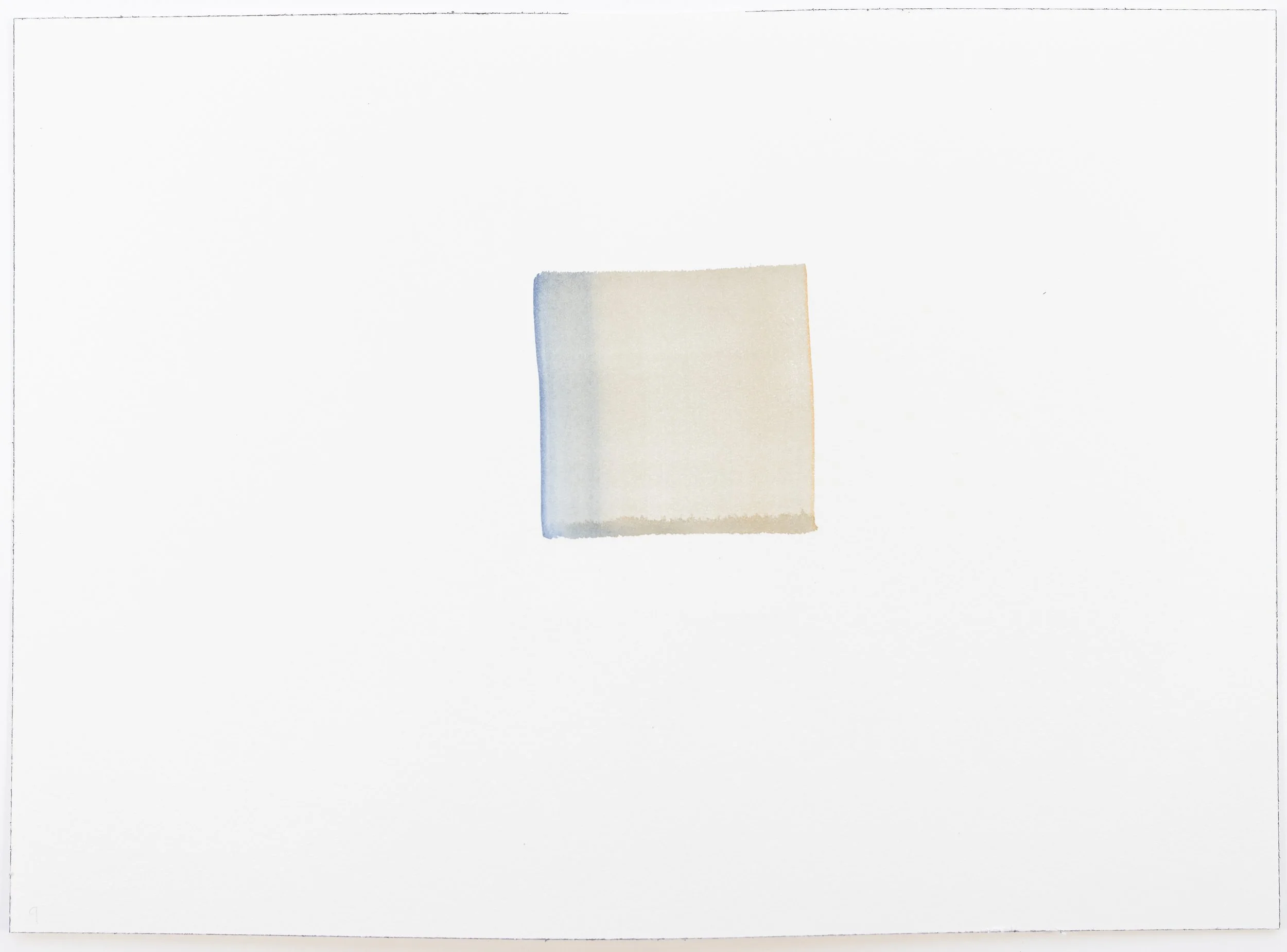 One Wash, Delft Blue | Transparent Orange No. 9, 2026
Watercolour on Arches 300gsm NOT
26 x 36 cm
10 x 14 in