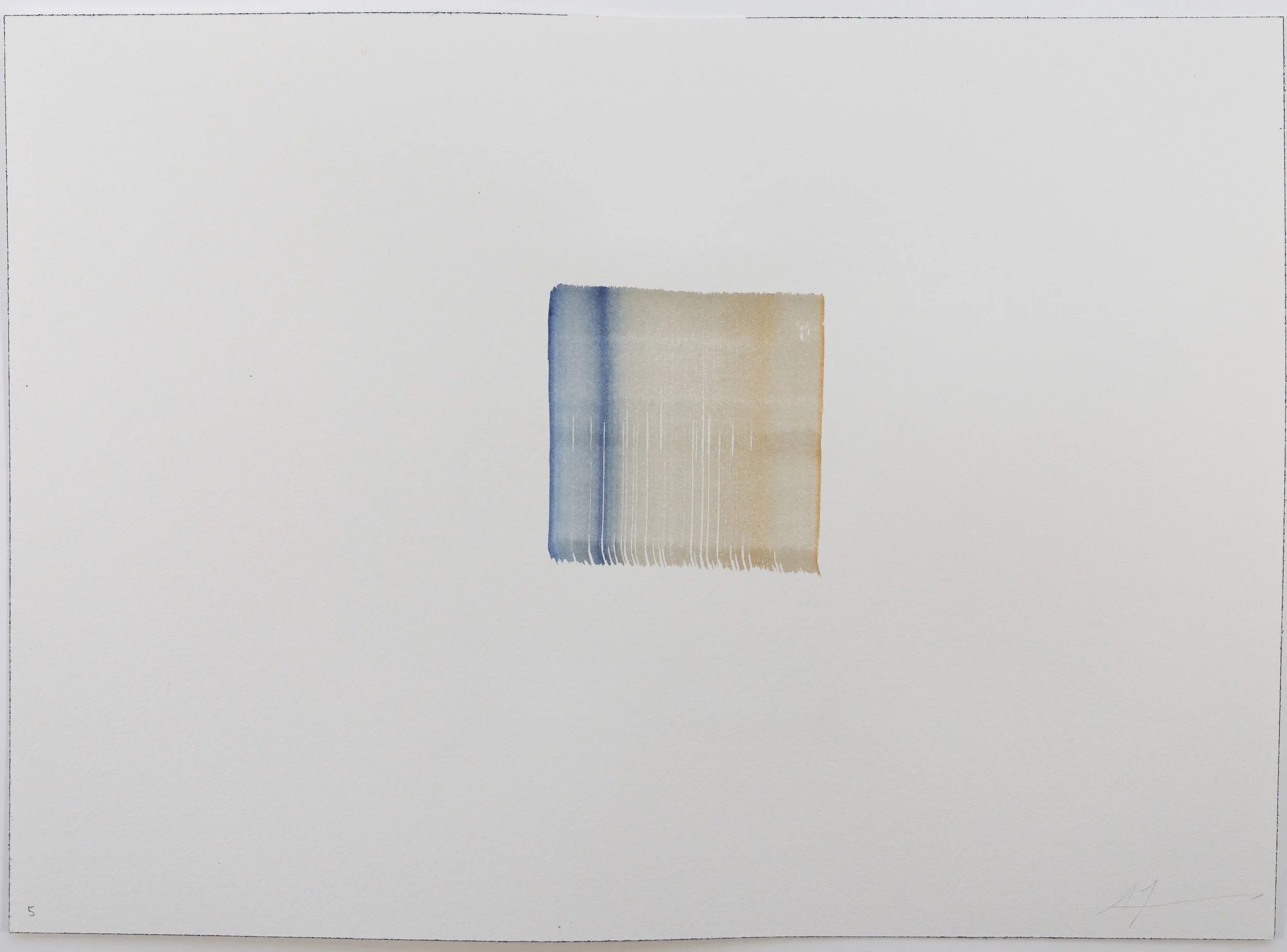 Delft Blue | Transparent Orange No. 5, 2026
Watercolour on Arches 300gsm NOT
26cm x 36cm
10 x 14 in