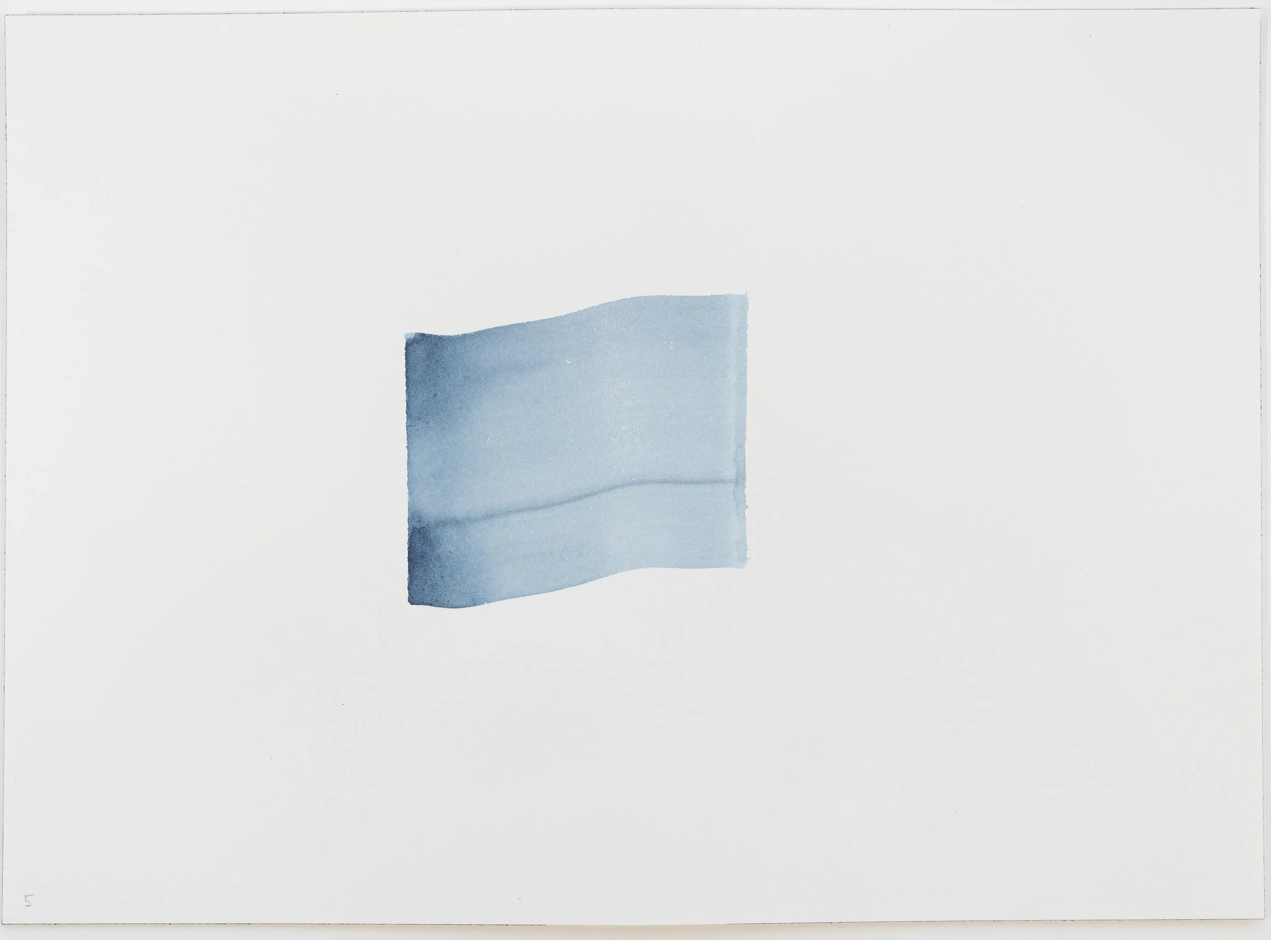 One Wash, Indigo No. 5, 2026
Watercolour on Arches 300gsm HP
26 x 36 cm
10 x 14 in