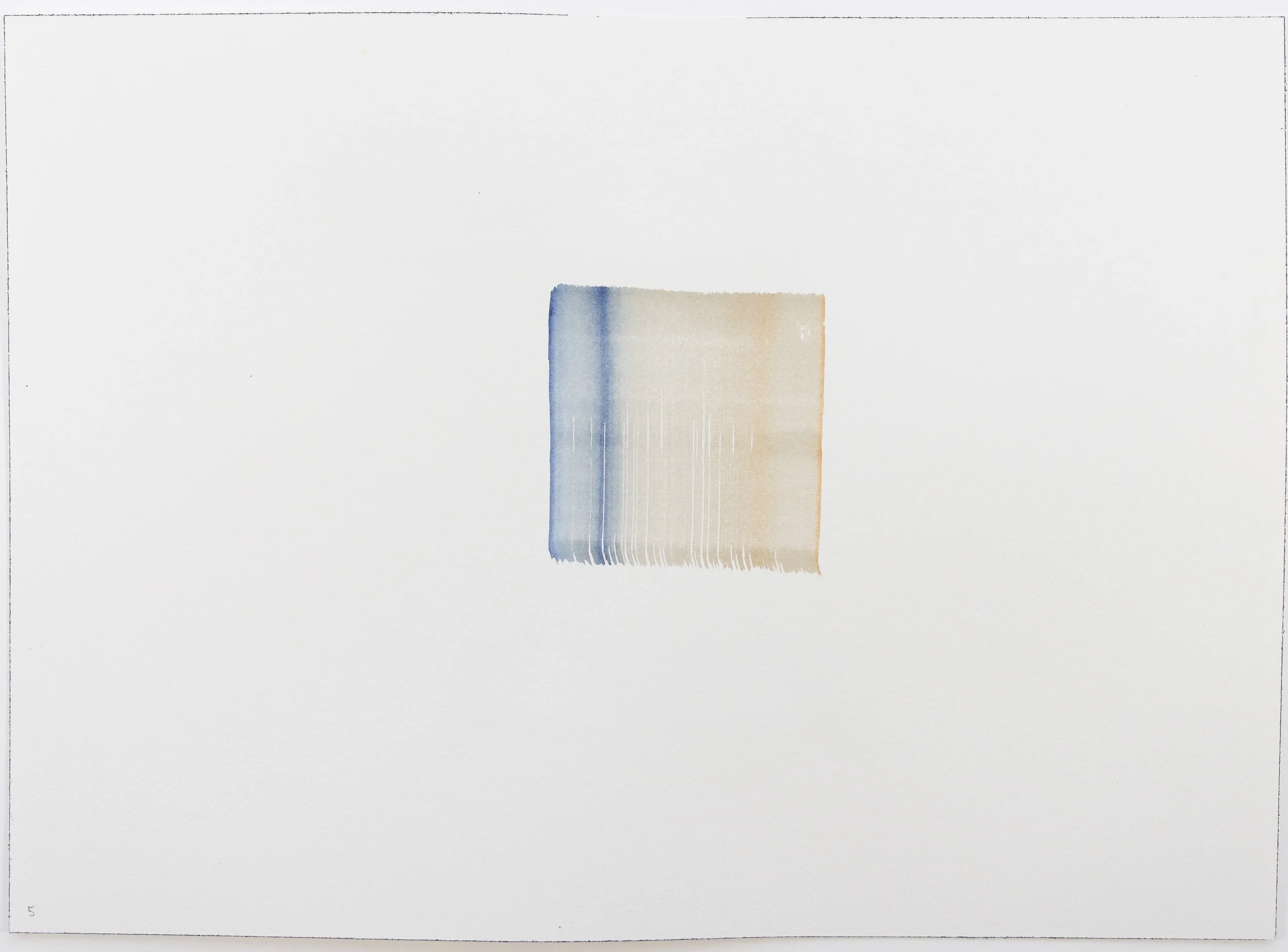 One Wash, Delft Blue | Transparent Orange No. 5, 2026
Watercolour on Arches 300gsm NOT
26 x 36 cm
10 x 14 in