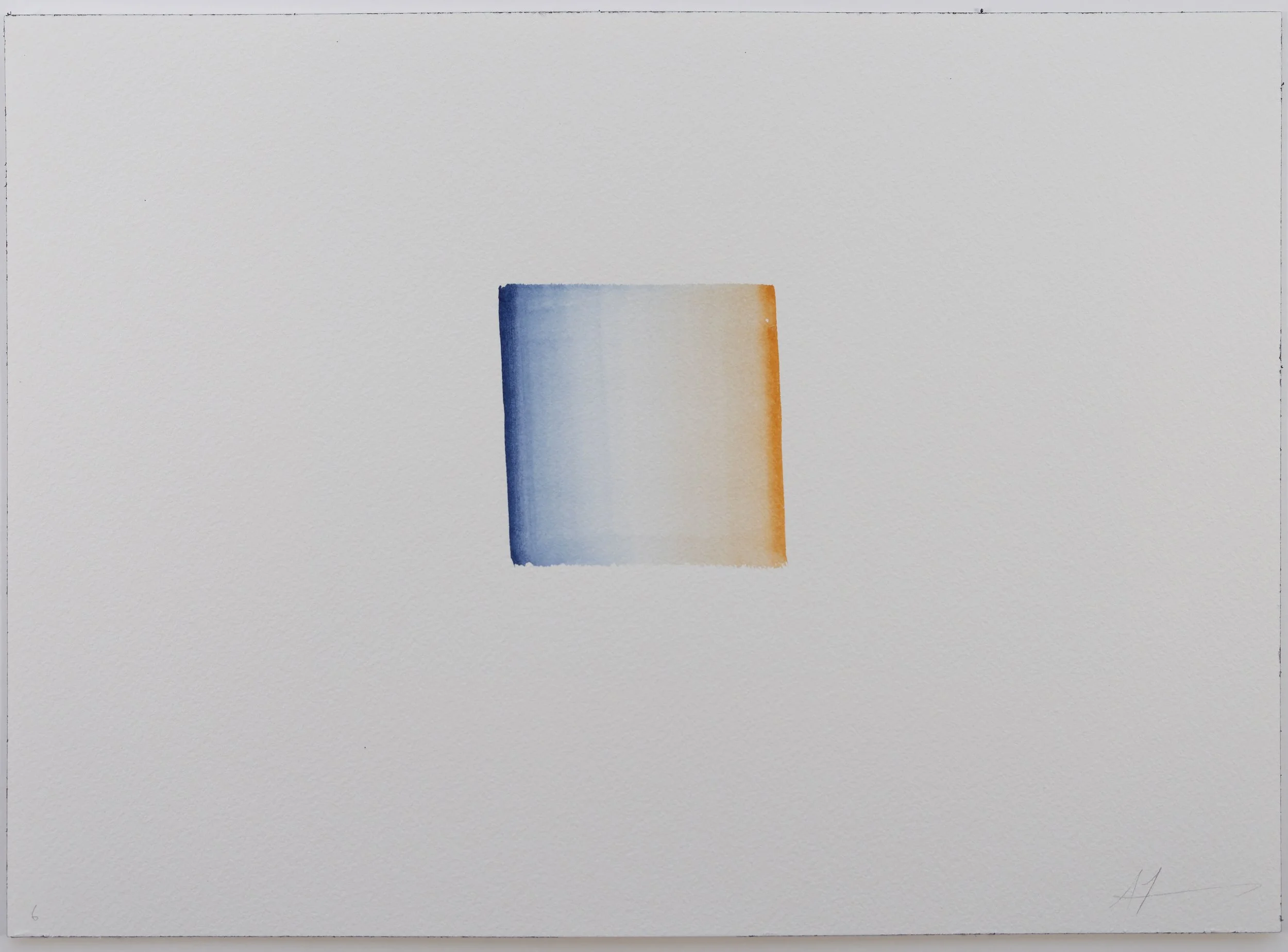 Delft Blue | Transparent Orange No. 6, 2026
Watercolour on Arches 300gsm NOT
26cm x 36cm
10 x 14 in