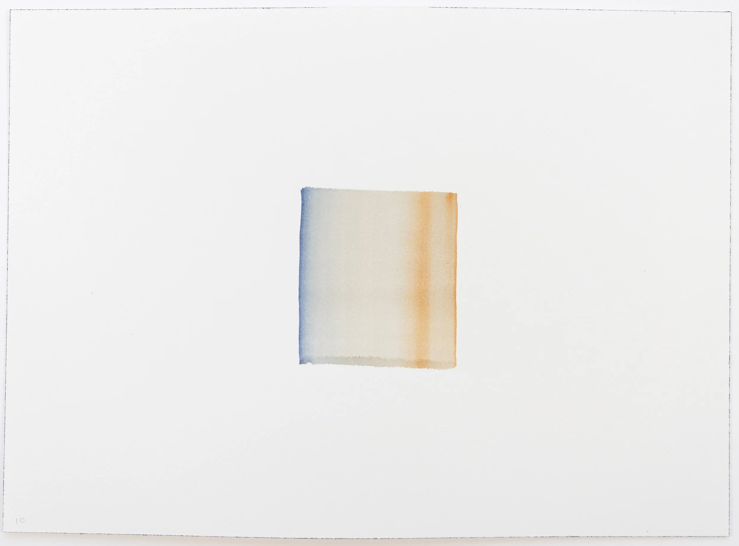 One Wash, Delft Blue | Transparent Orange No. 10, 2026
Watercolour on Arches 300gsm NOT
26 x 36 cm
10 x 14 in