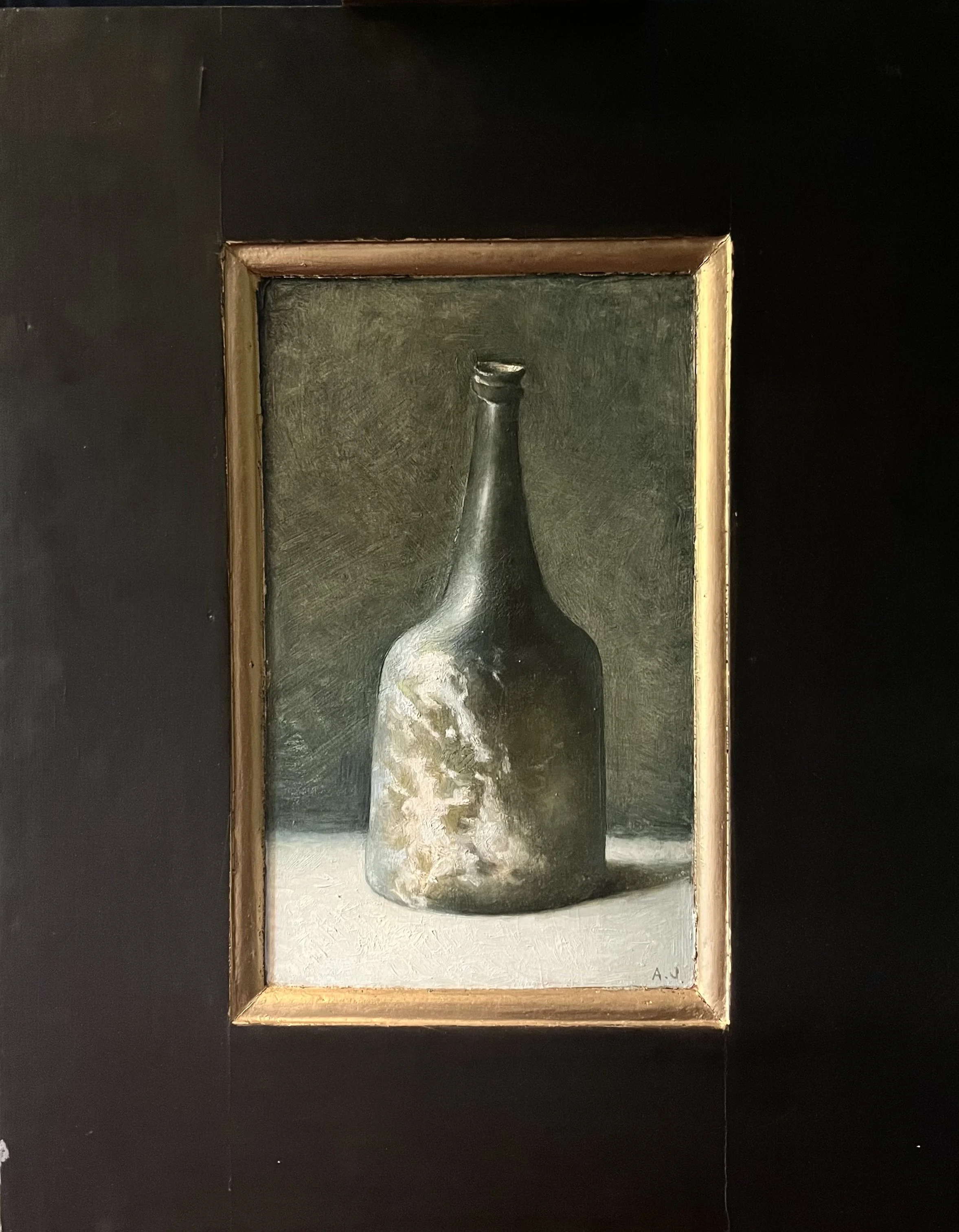 "Bottle" 55x40 cm, Oil on Panel. 🔴