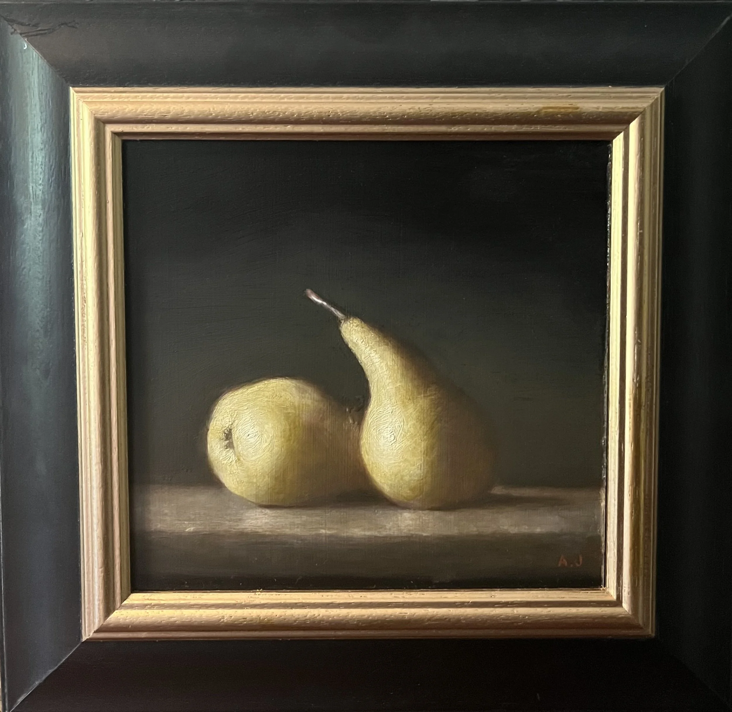 "Two Pears" 33,5x32 Oil on Panel. 🔴