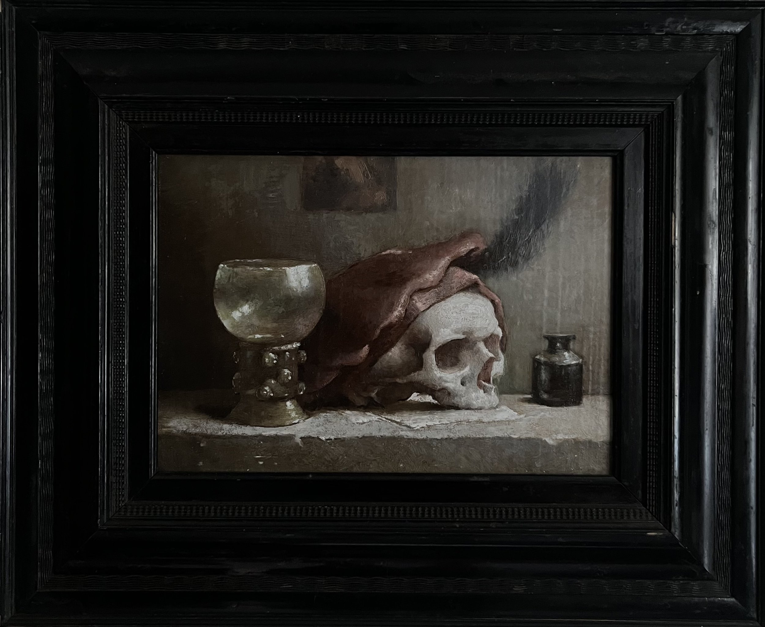 "Nartura Morte" 40x35cm, Oil on panel. 🔴