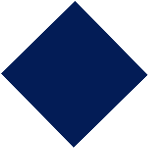 Dark blue diamond shape on a white background.