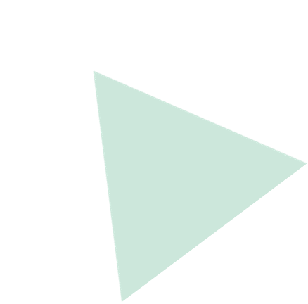 light green triangle on a black background