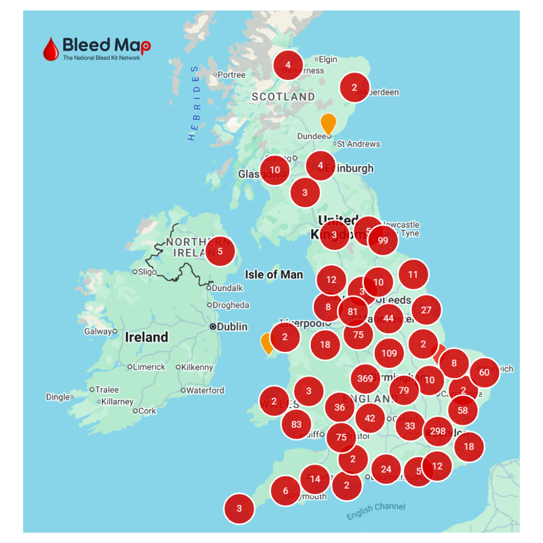 Bleed Map: Saving Lives Through Access - Now Signposted in imabi Travel Guardian app