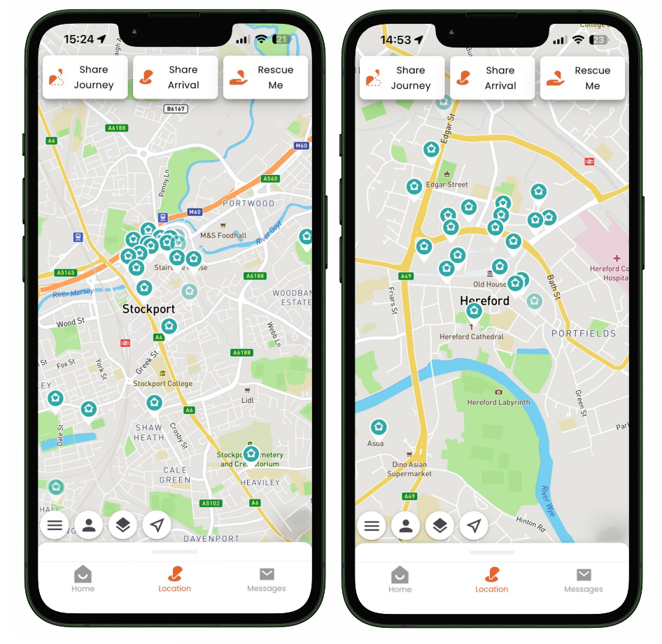 Making safe spaces easier to find: free mapping for councils and community schemes