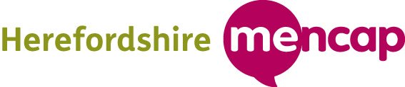Herefordshire Mencap logo, an imabi partner helping people with learning disabilities and others who may need support find trusted Safe Places across Herefordshire.