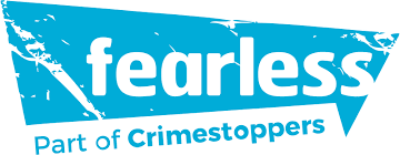 Fearless, the Crimestoppers youth service, logo