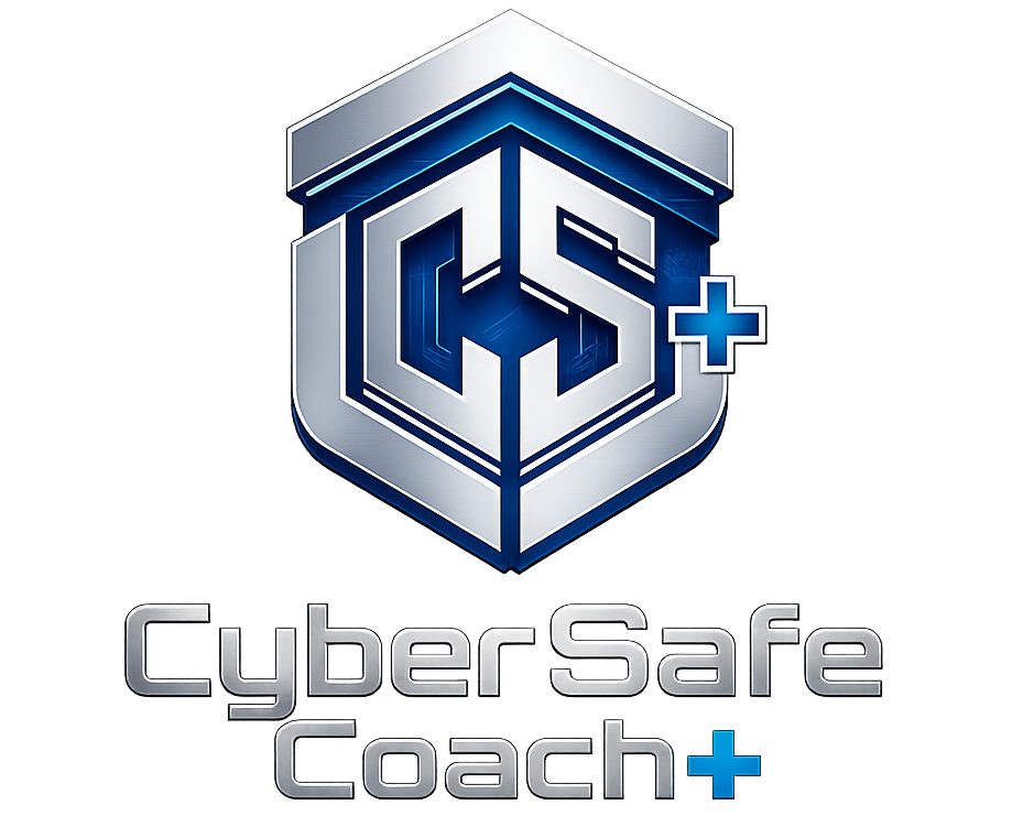 Cyber Safe Coach logo to represent stay cyber safe while you travel guide tips (in partnership with imabi)