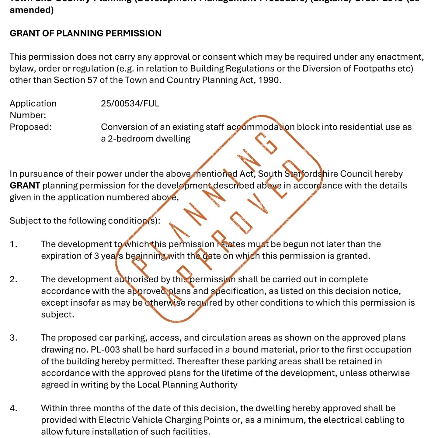 Planning Permission GRANTED for the conversion of kennel maid's accommodation into a 3-bedroom open-market dwelling in South Staffs! The previous use was connected via a legal agreement to a kennel business that had been recently redeveloped for hous