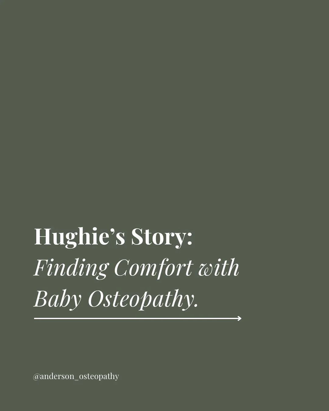 Stories like Hughie’s are why I love my job💛
Gentle osteopathy can make such a difference for babies and their families👶🏼🍼