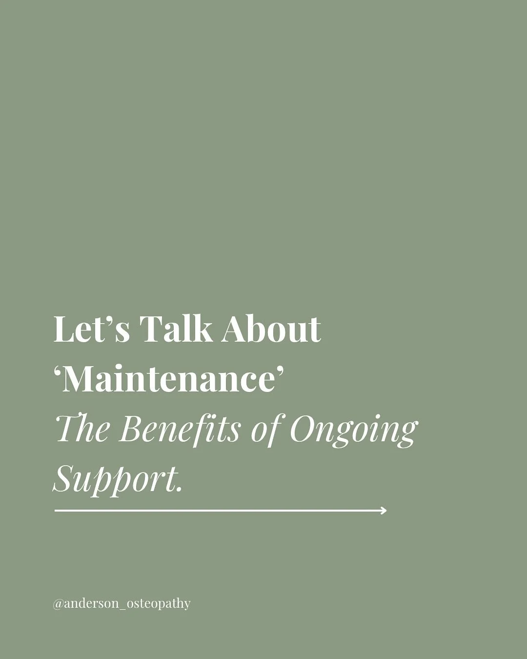 Osteopathy sees health as more than the absence of pain, it&rsquo;s the body&rsquo;s capacity to adapt to life&rsquo;s ongoing demands

Ongoing care supports that adaptability by improving mobility, circulation, and nervous system balance, helping th