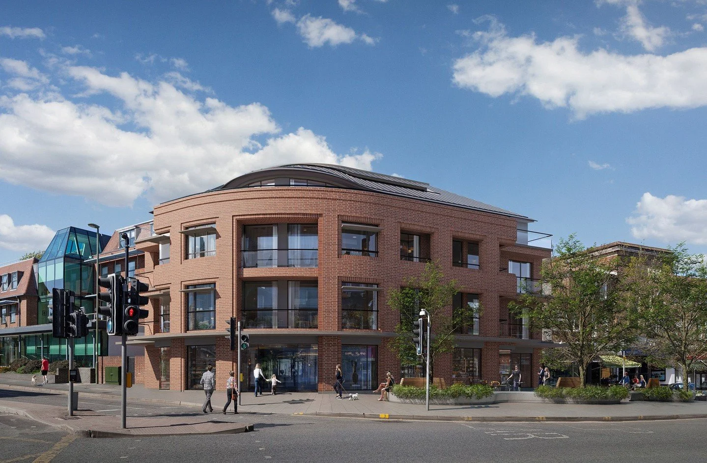 We have received planning permission for 13 new homes in the centre of Esher. They will be a mix of one-, two- and three-bedroom apartments over three floors, and will have flexible Class E (Commercial Business &amp; Service) Use on the ground floor.