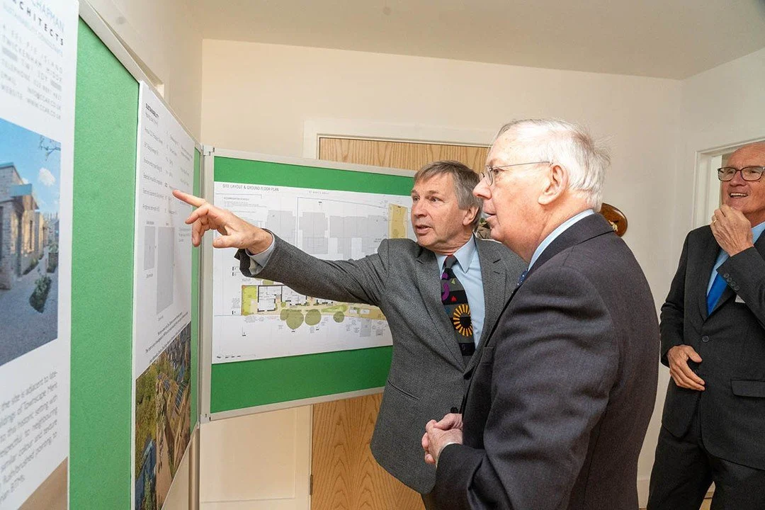 On 2nd April 2025, Clive Chapman, Andrew Gilbert and Eridona Kurtaj, from Clive Chapman Architects, attended the official opening of Elizabeth Twining Almshouses. Attended by HRH The Duke of Gloucester KG CGVO, staff and trustees of The Richmond Char