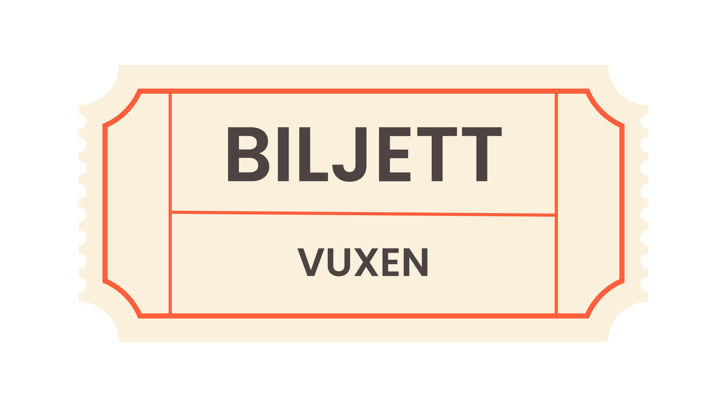 Biljett Vuxen