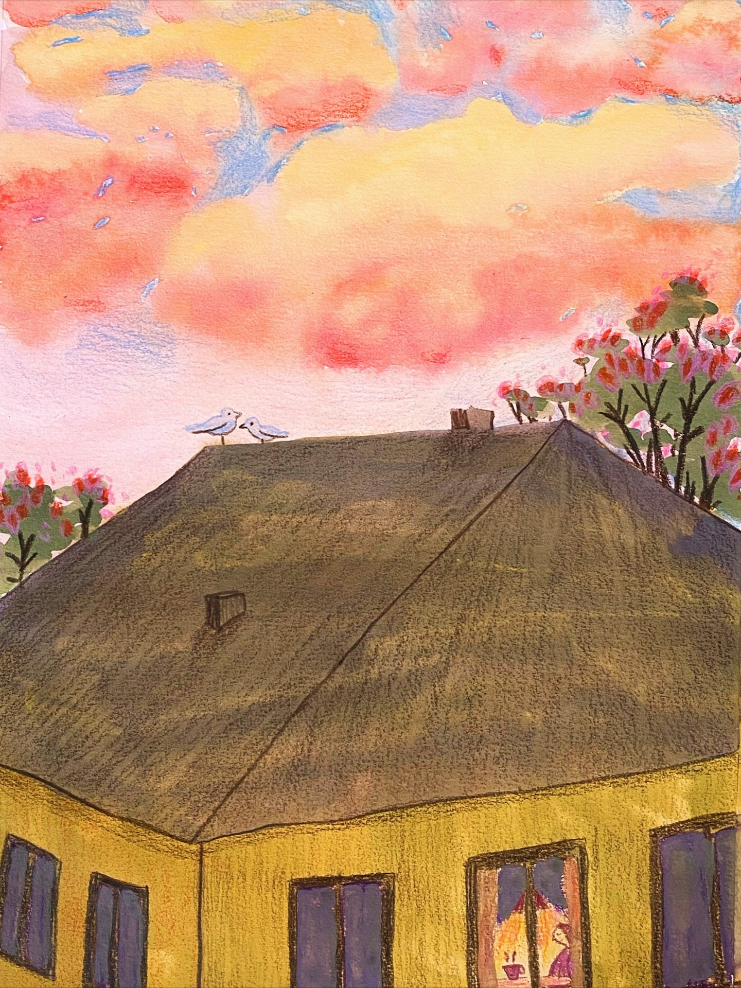 Early Bird
Gouache och f&auml;rgpennor.
30x40 cm (inkl. passepartout och vit ram)
 
Medverkar just nu i min utst&auml;llning p&aring; Ekholmens bibliotek fram till ons 26/11💚 Alla verk &auml;r till salu! 
 
@ekholmensbibliotek