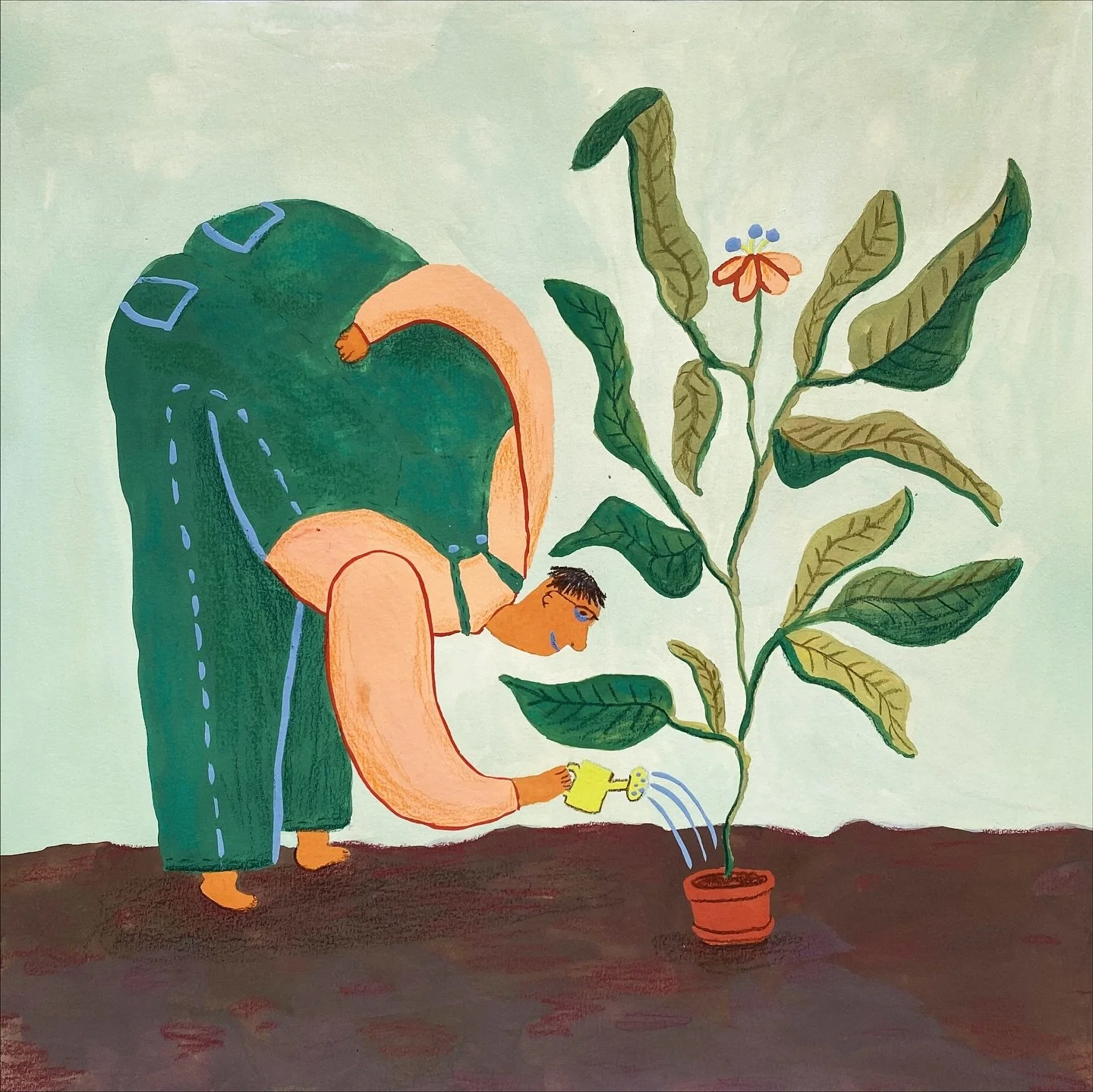 Plant Sommelier (s&aring;ld)
Gouache, f&auml;rgpennor och torrpastell.
40x40 cm (inkl. passepartout och vit ram)
Finns &auml;ven som poster 30x30 cm och vykort 15x15 cm. 
 
Medverkar just nu i min utst&auml;llning p&aring; Ekholmens bibliotek fram ti