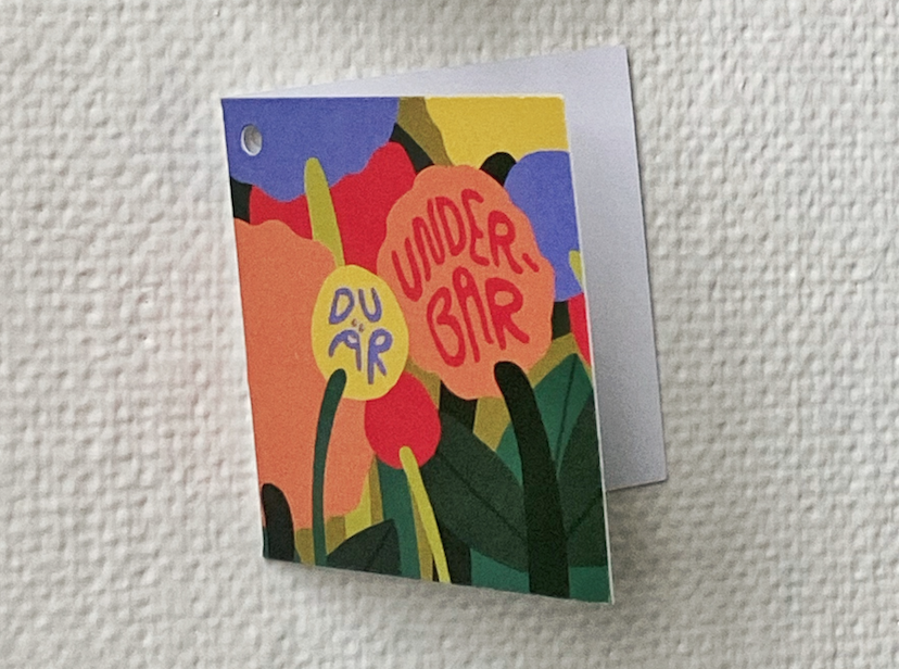 Underbar - Vikt kort 6,5x6.5 cm - 25 kr