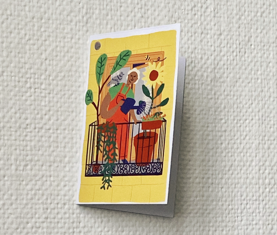 Balkong - Vikt kort 5,5x8.5 cm - 25 kr