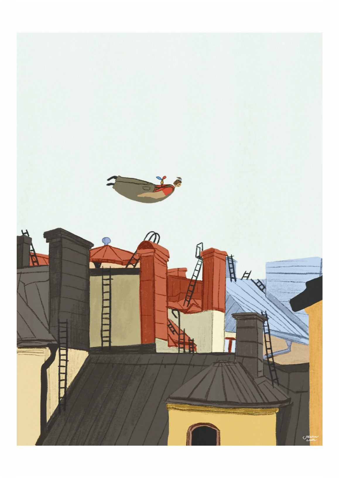 Flyga - Vykort A6 - 40 kr