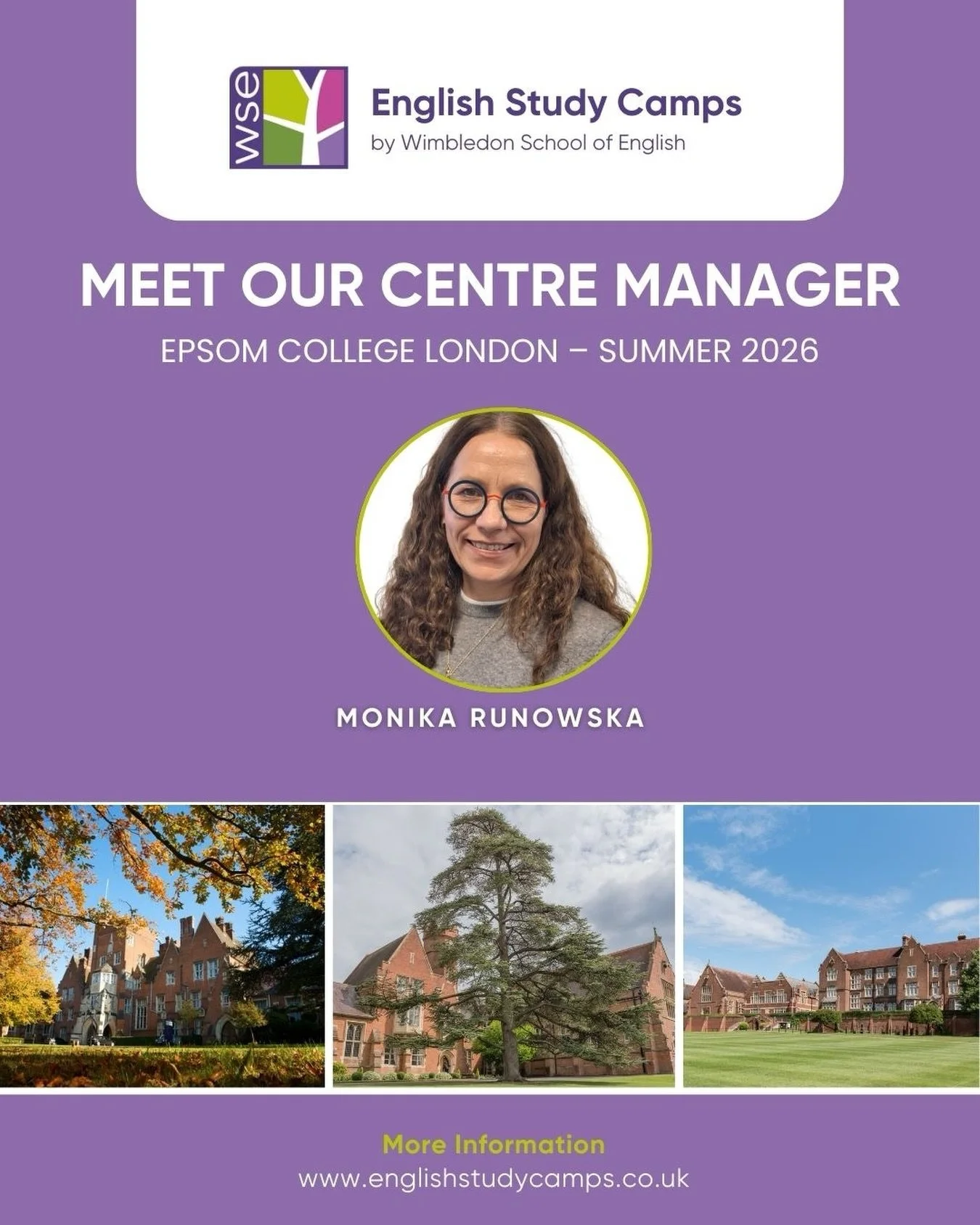 Meet Monika, our Centre Manager at Epsom College London for summer 2026!

With over 20 years of experience in UK summer schools, Monika brings a wealth of knowledge, energy and passion to the role. From House Parent to Centre Manager, she&rsquo;s don