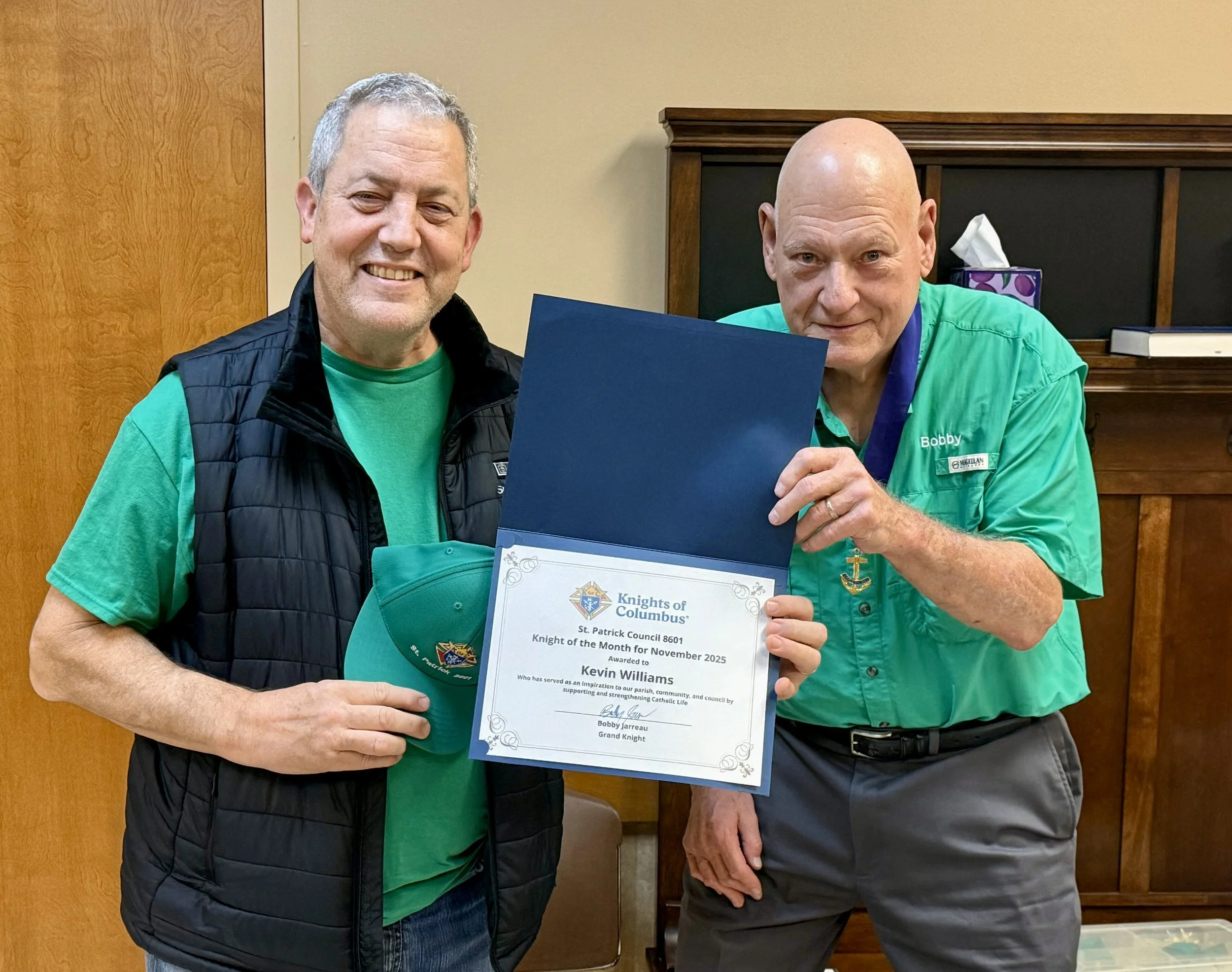 November Knight of the Month - Kevin Williams 