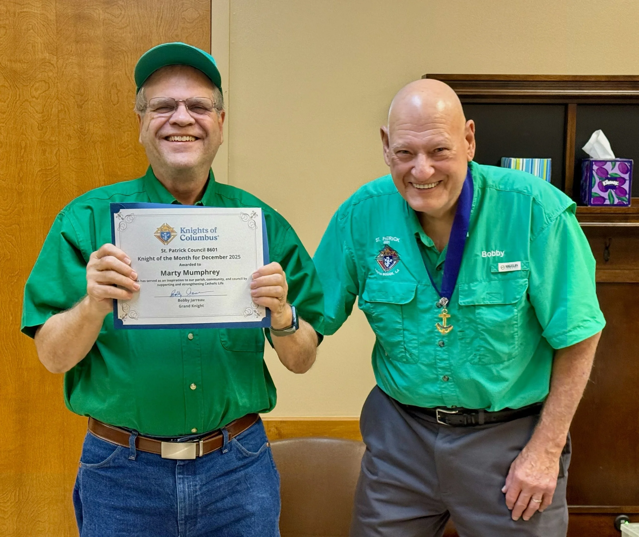 December Knight of the Month - Marty Mumphrey