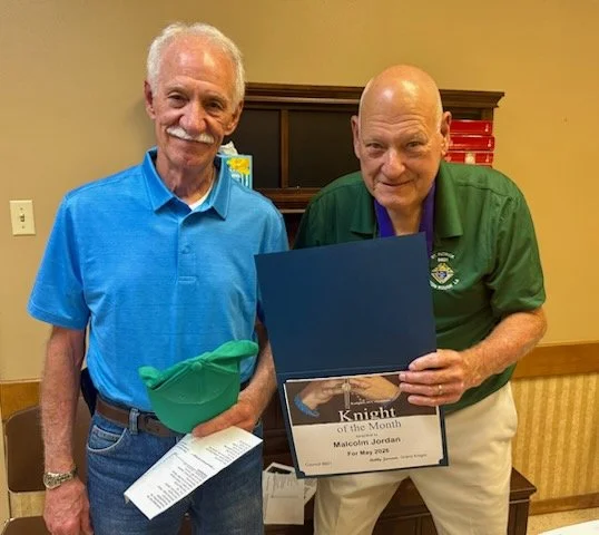 May Knight of the Month - Malcom Jordan