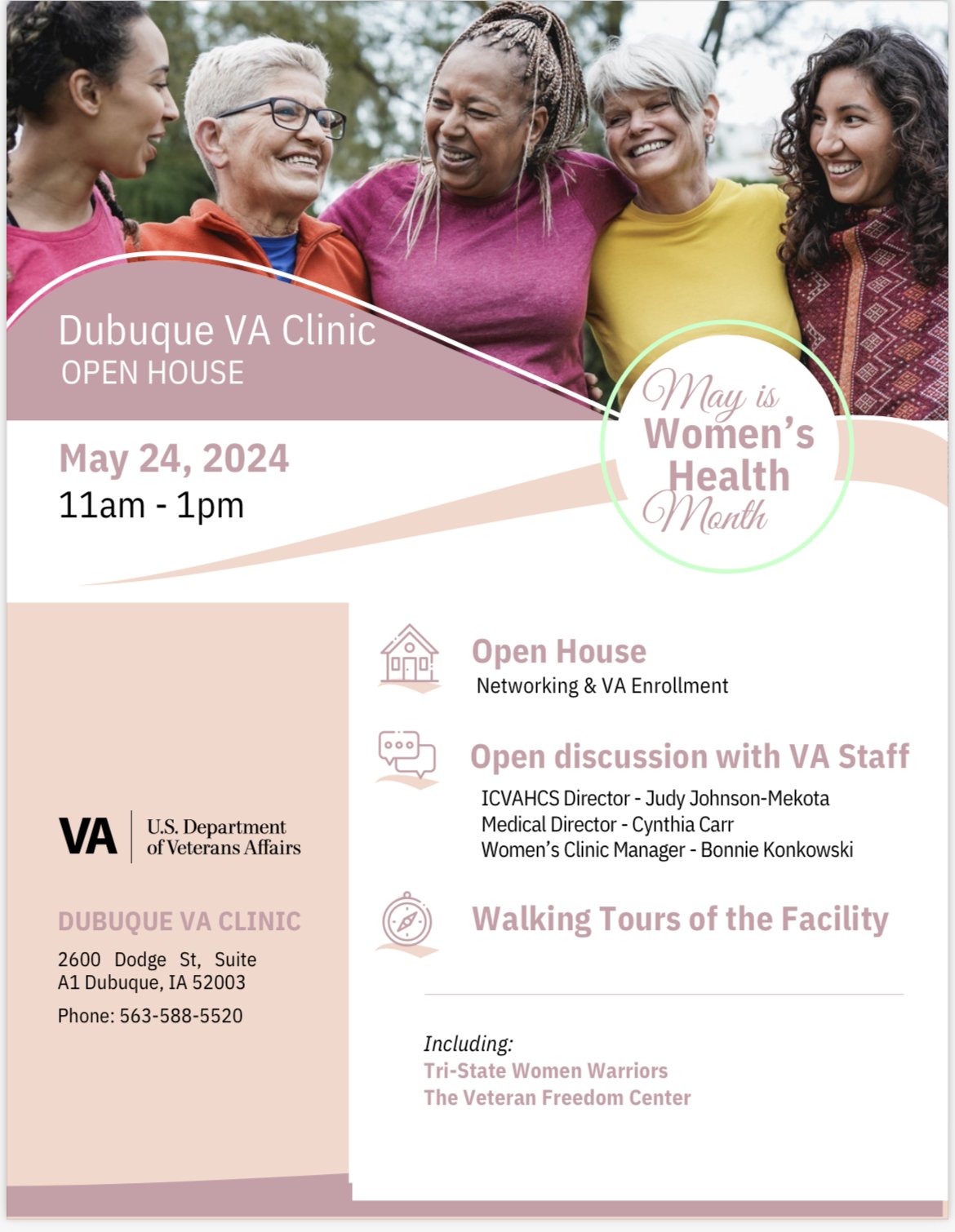 Open House at the Dubuque VA Clinic for Women’s Health Month