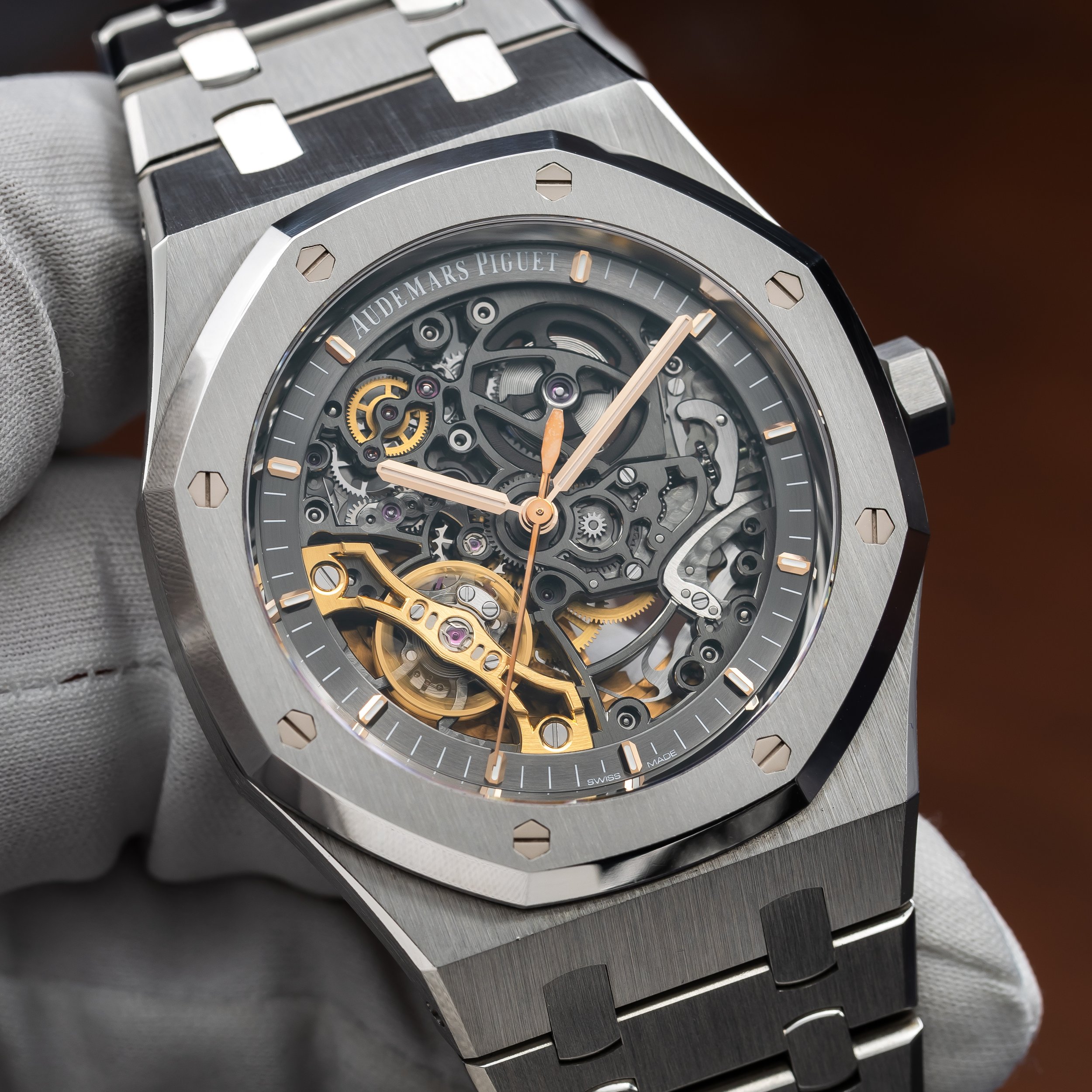 AUDEMARS PIGUET Royal Oak Openworked 41mm Stainless Steel 15407ST.OO.1220ST.01