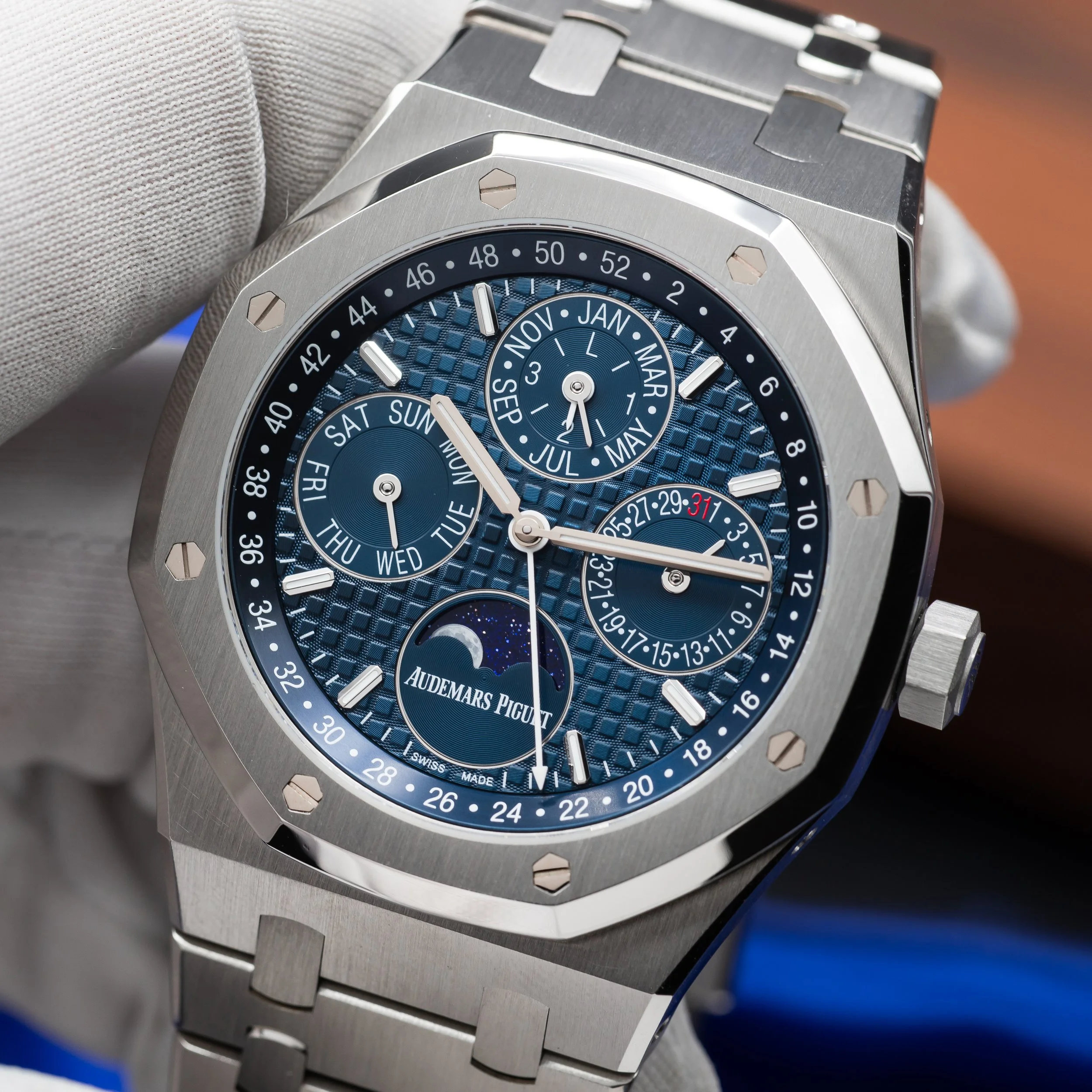 AUDEMARS PIGUET Royal Oak 41mm Perpetual Calendar Blue Dial 26574ST.OO.1220ST.02