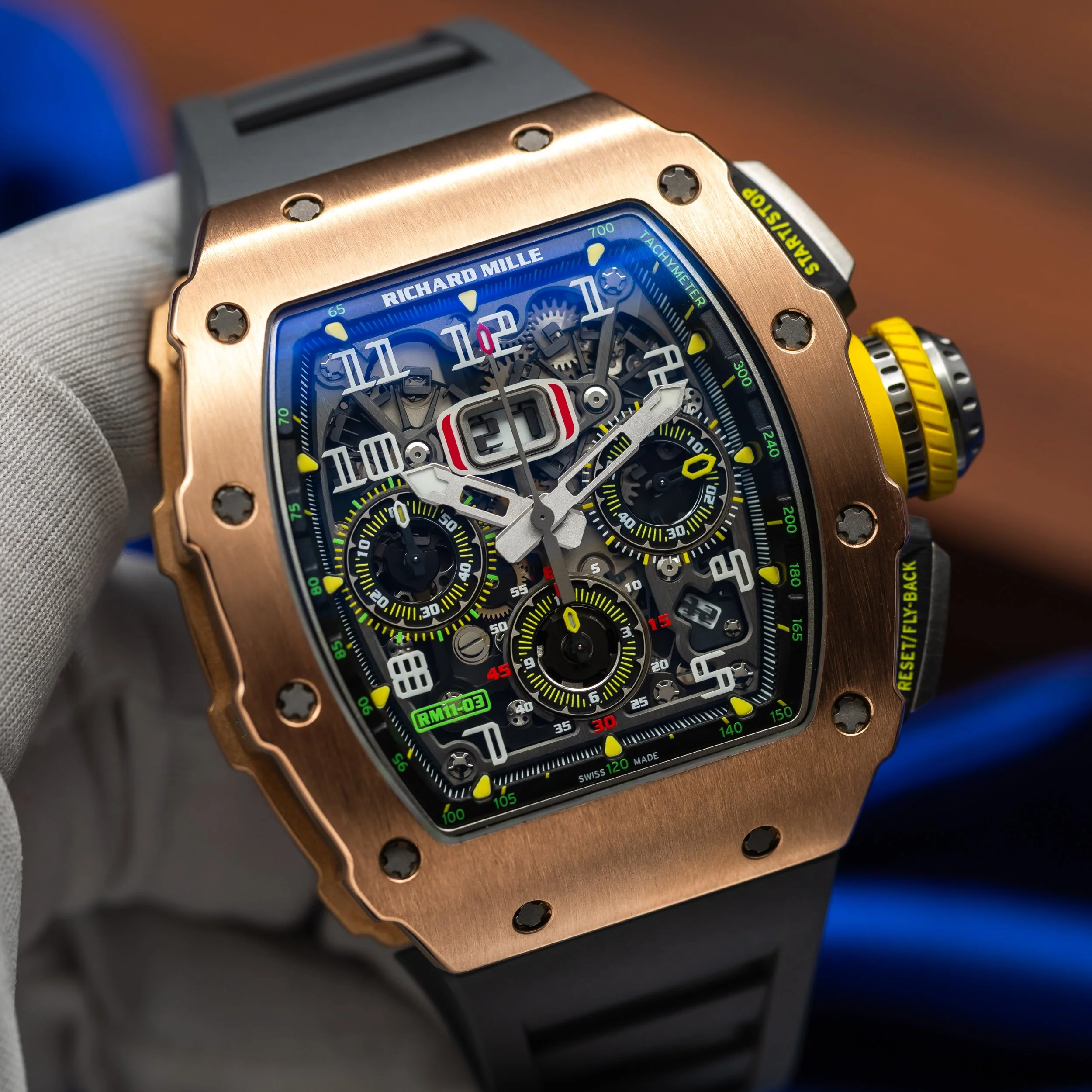 RICHARD MILLE RM 11-03 Rose Gold Flyback Chronograph RM11-03 RG