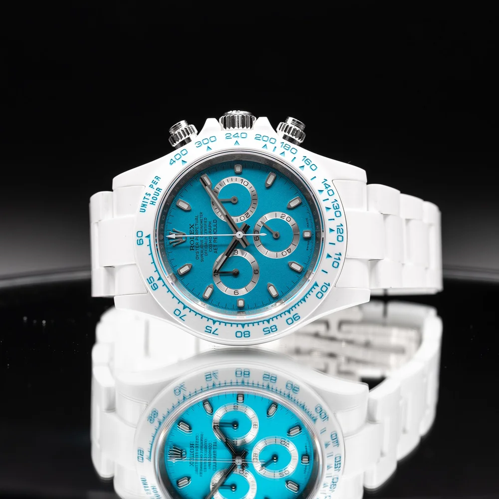AET Remould Abu Dhabi Blue Daytona White Ceramic #17/18 Special
