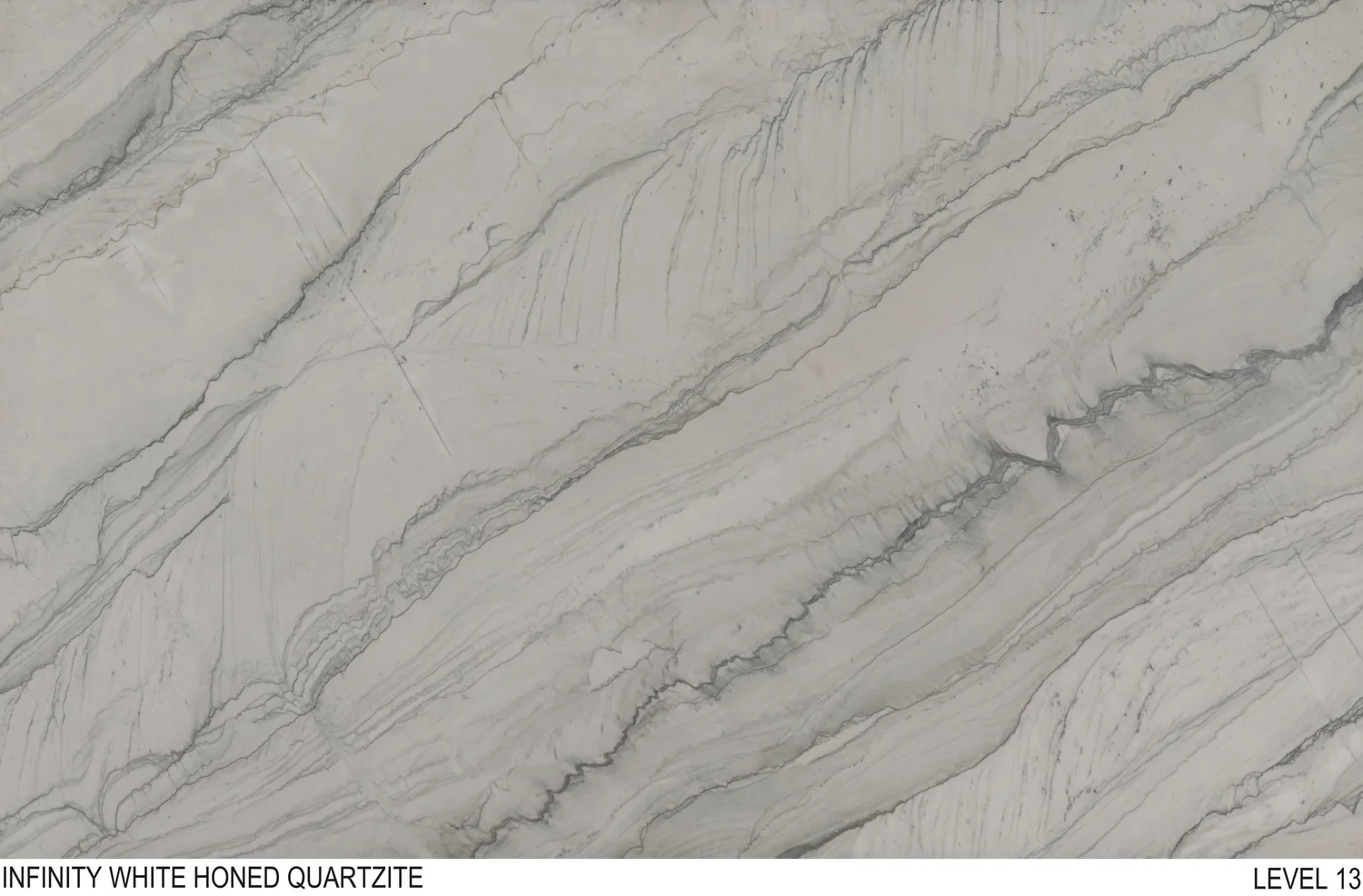 Infinity White (Honed) installed countertop reference