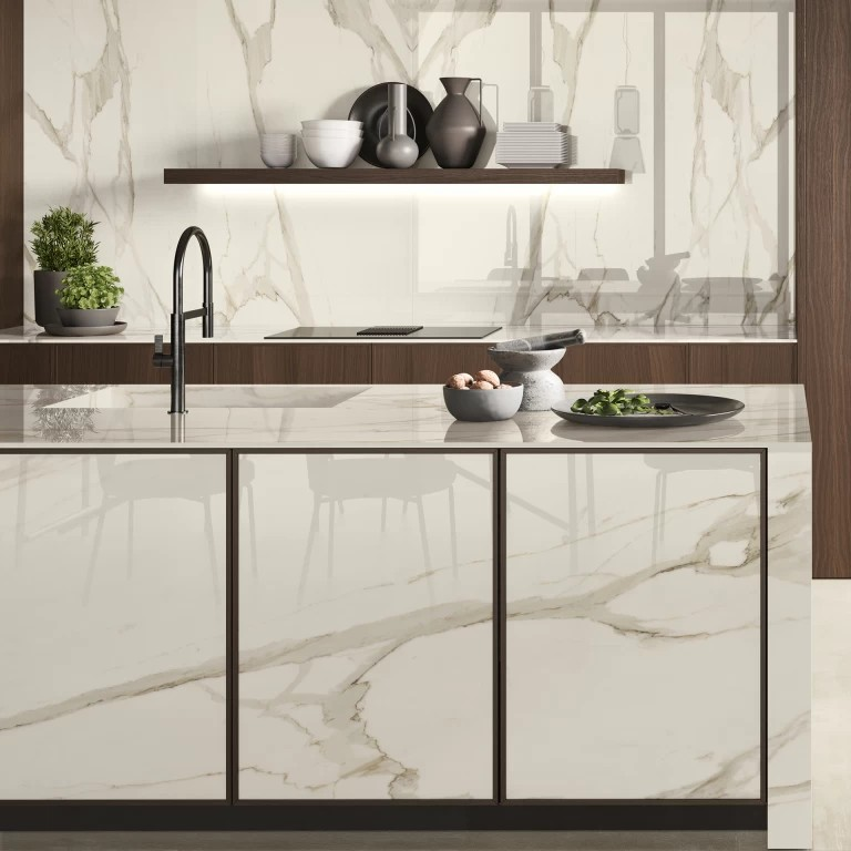 Calacatta Borghini (2cm) surface and installation reference