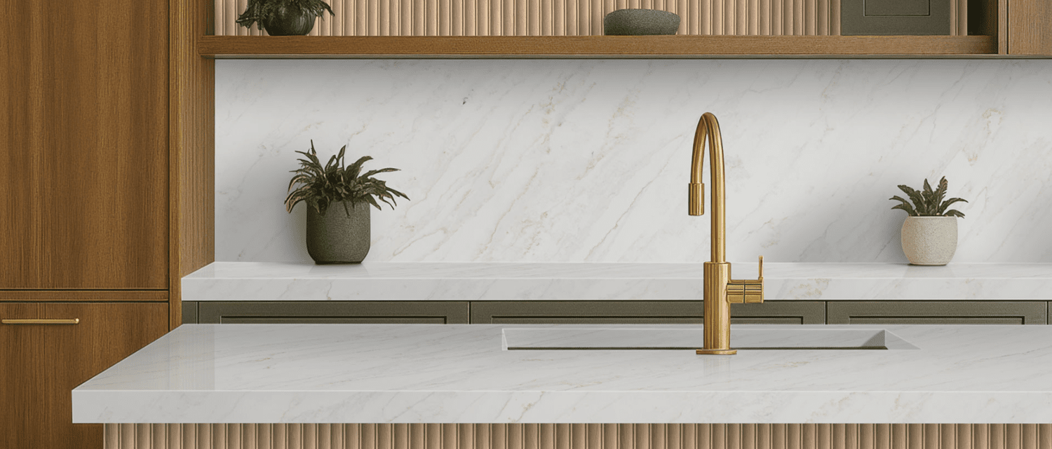 Calacatta Premata surface and installation reference
