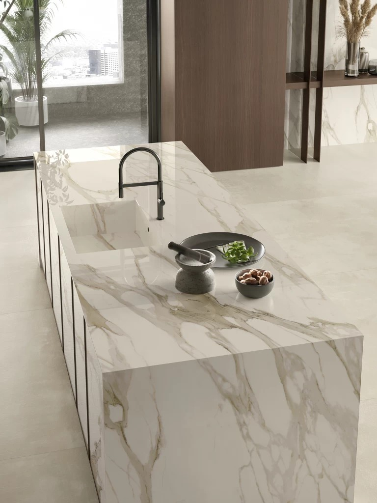 Calacatta Borghini (2cm) surface and installation reference