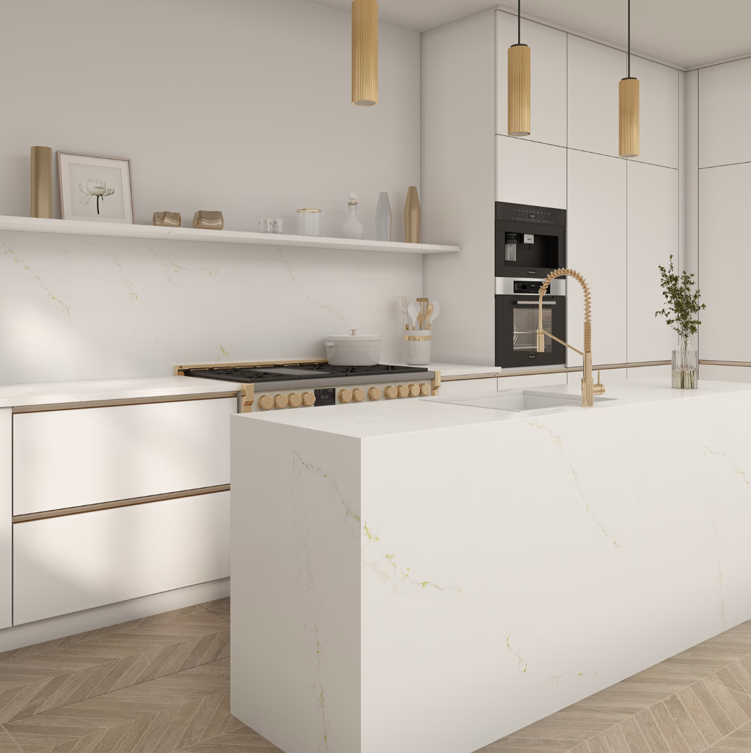 Calacatta Alabaster surface and installation reference