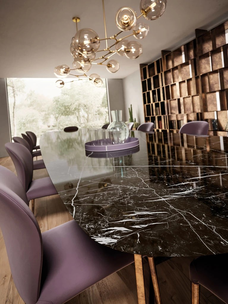 Nero Marquina (2cm) surface and installation reference