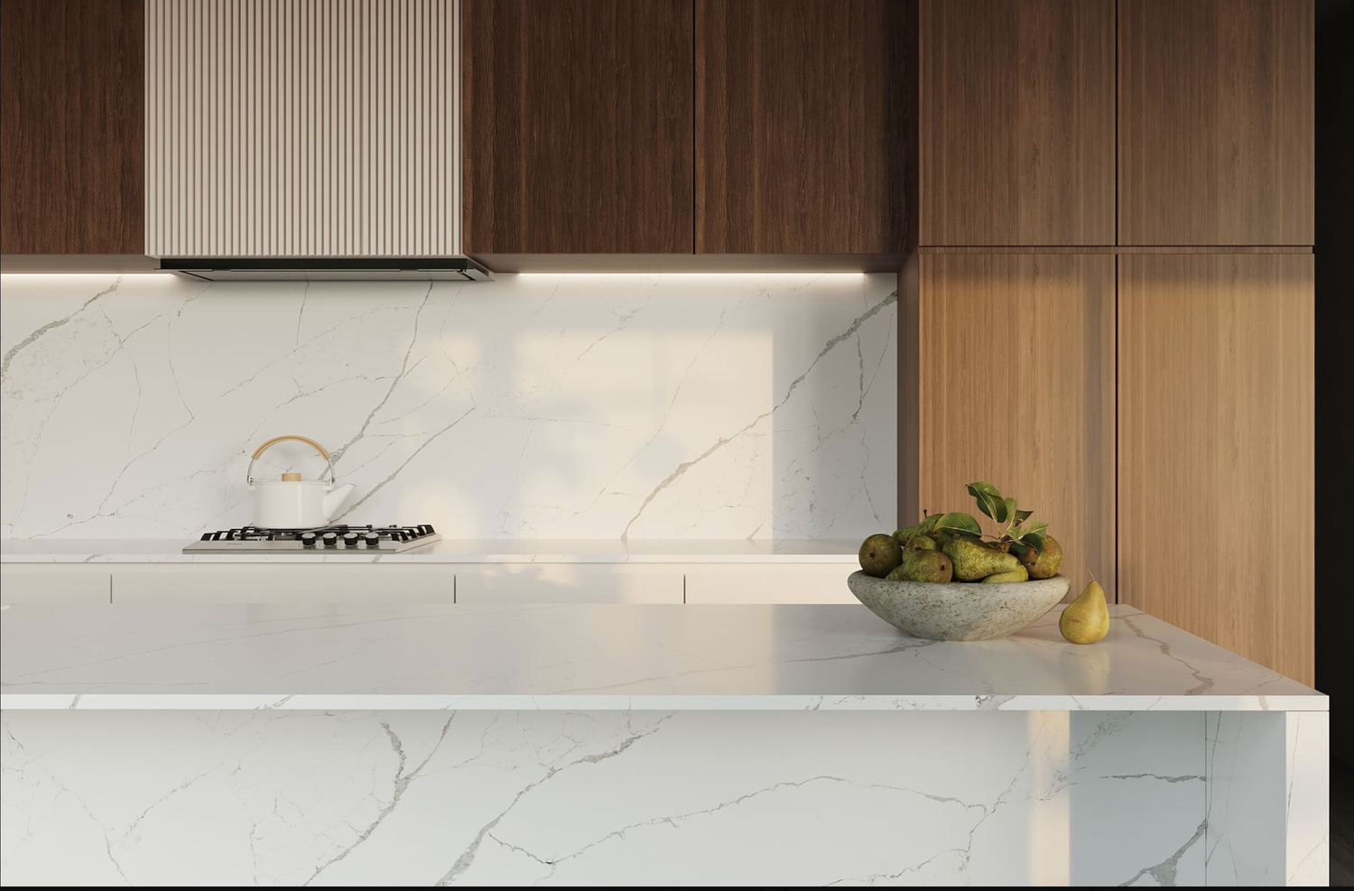 Calacatta Estremo surface and installation reference